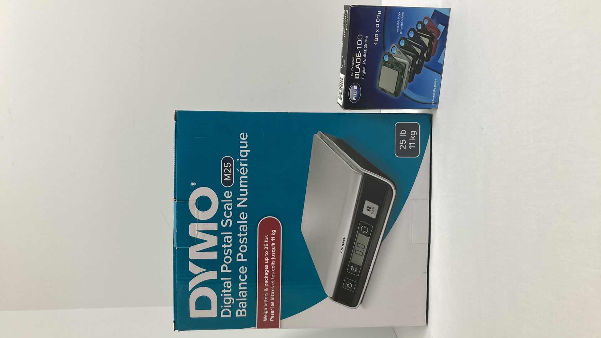 Photo 1 of DYMO DIGITAL POSTAL SCALE M25 & AWS BLADE 100 DIGITAL SCALE