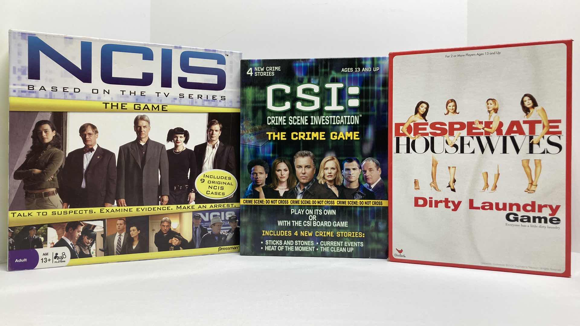 Photo 1 of NCIS & CSI BOARD GAMES W DESPERATE HOUSEWIVES BOARD GAME