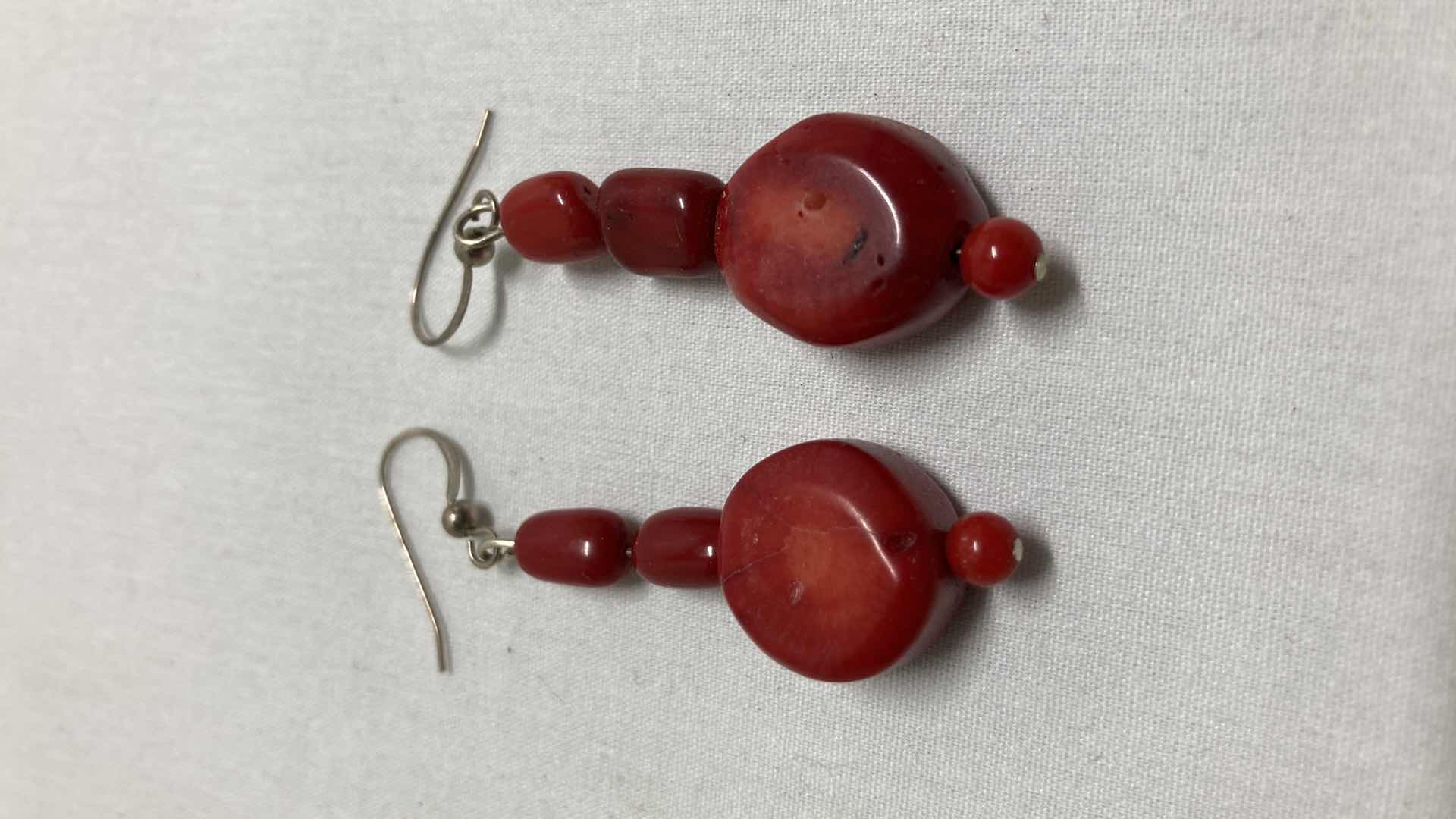 Photo 4 of RED CORAL & BEAD JEWELRY SET (4)