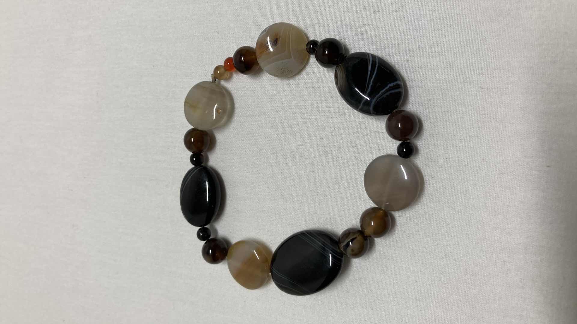 Photo 3 of SARDONYX 22” NECKLACE & BRACELET 3.5”