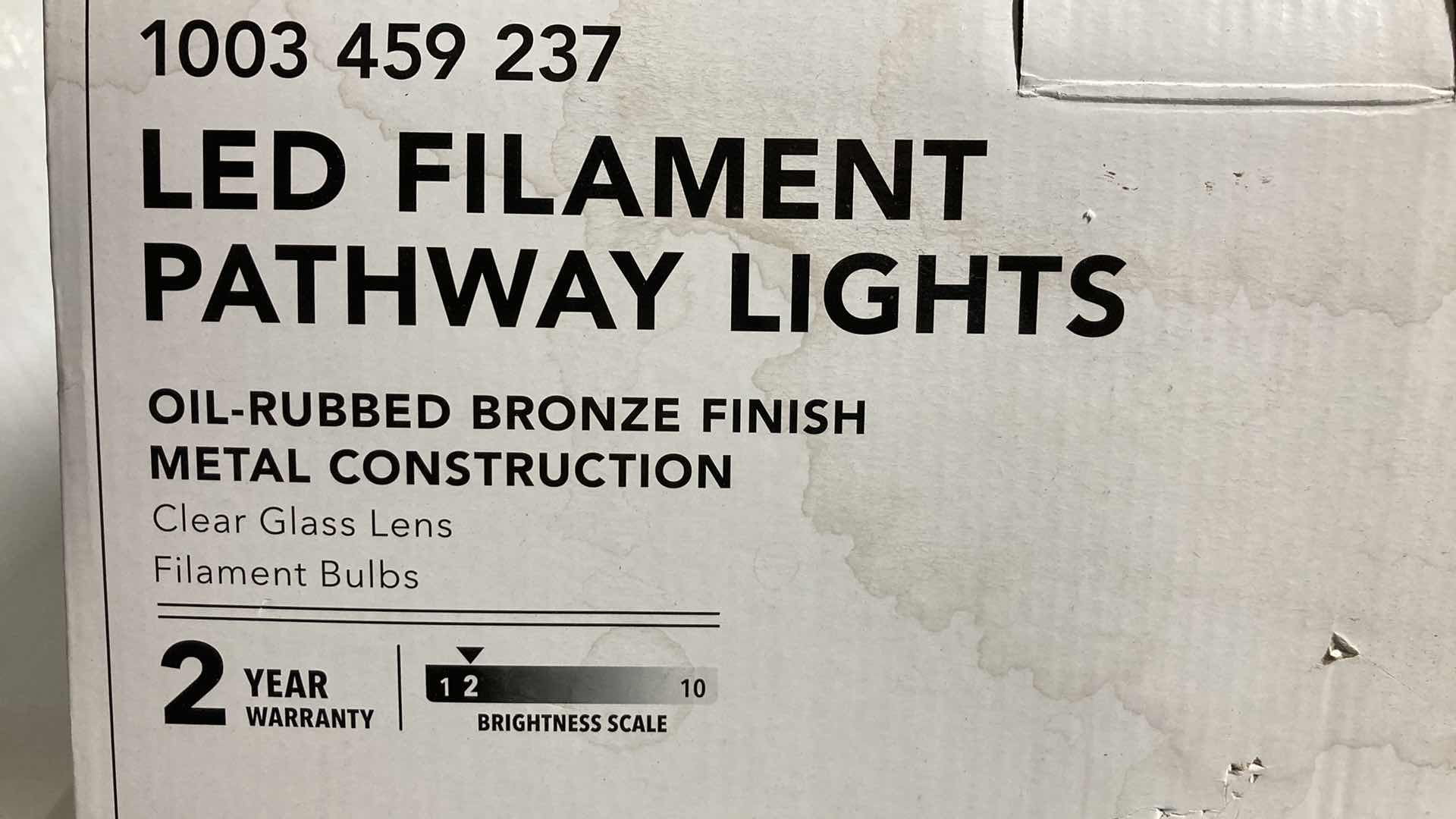 Photo 4 of NEW HAMPTON BAY LED FILAMENT PATHWAY LIGHTS 6PACK MODEL 1003459237