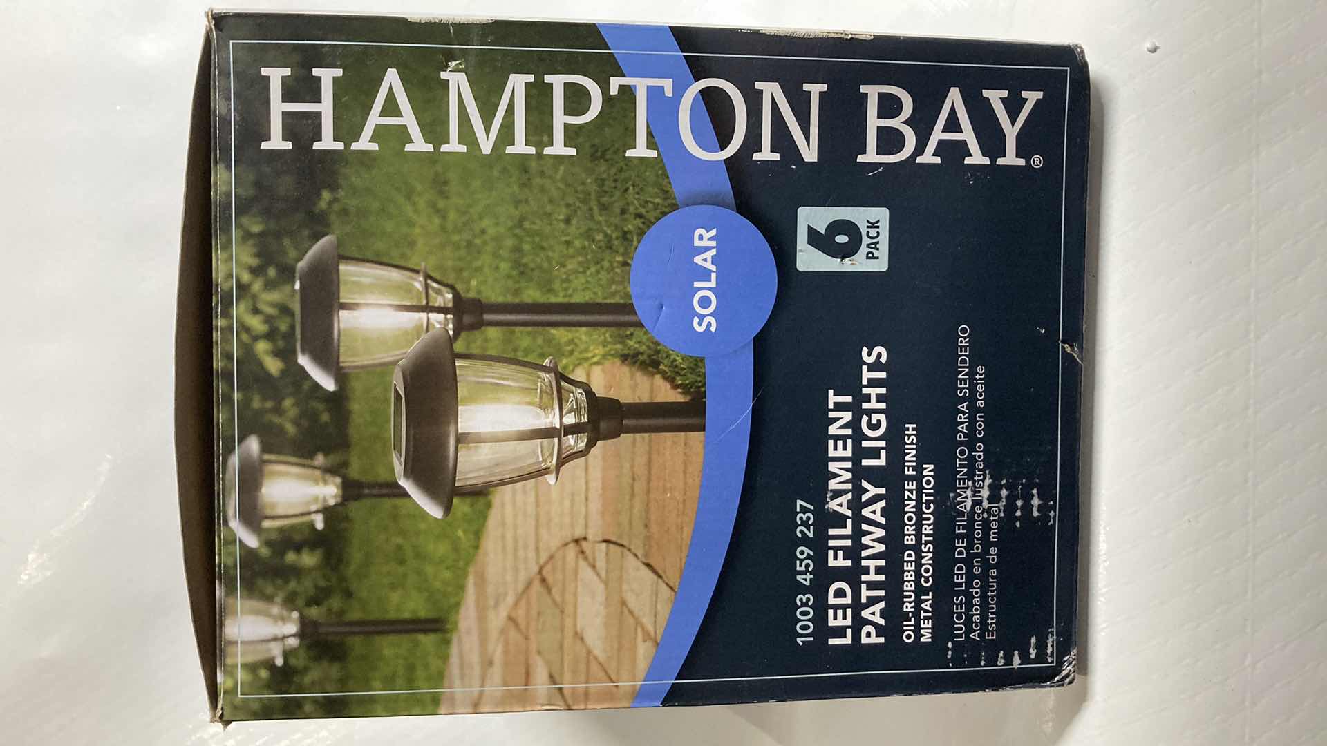 Photo 2 of NEW HAMPTON BAY LED FILAMENT PATHWAY LIGHTS 6PACK MODEL 1003459237