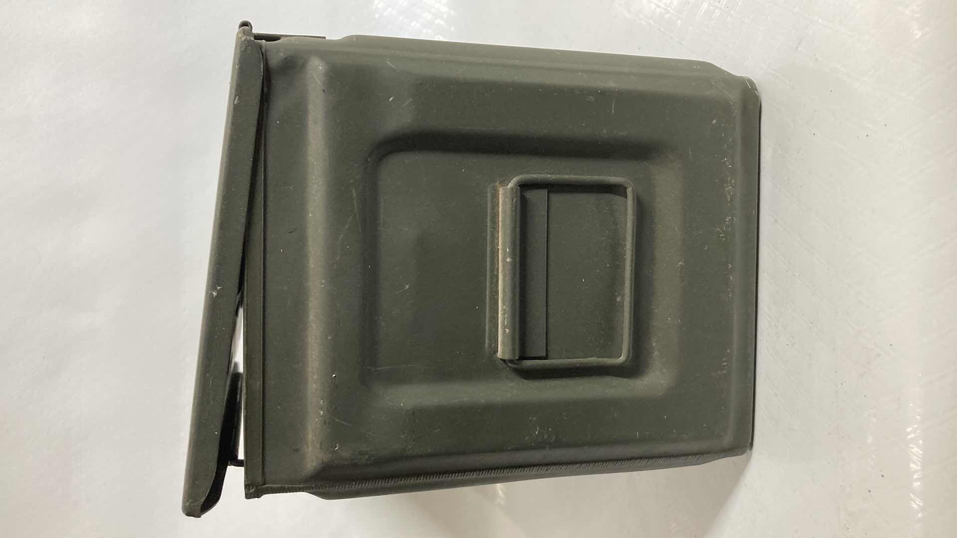 Photo 2 of US 50CAL M2 STEEL AMMO STORAGE BOX 6” X 12” H7”