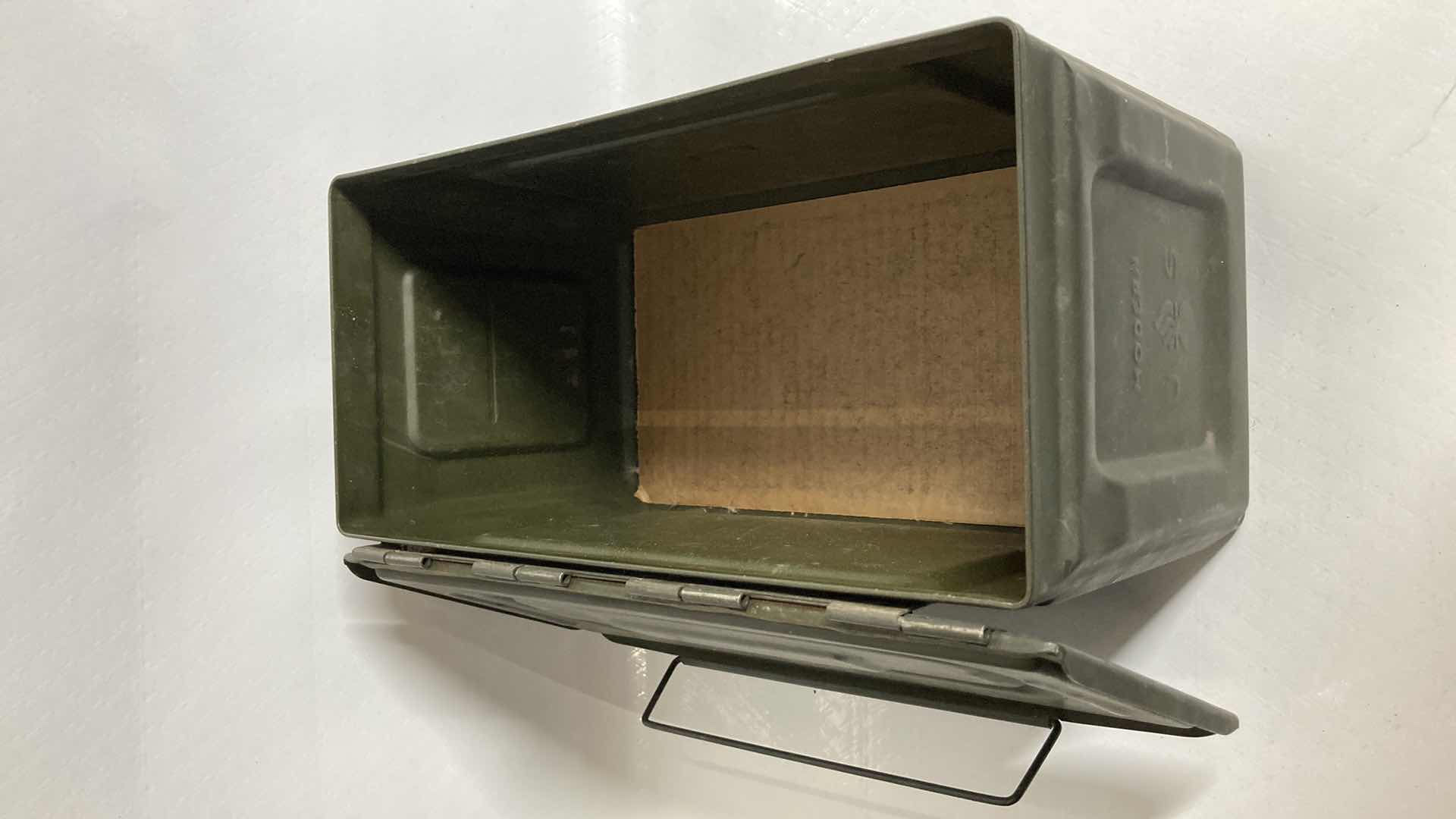 Photo 5 of US 50CAL M2 STEEL AMMO STORAGE BOX 6” X 12” H7”