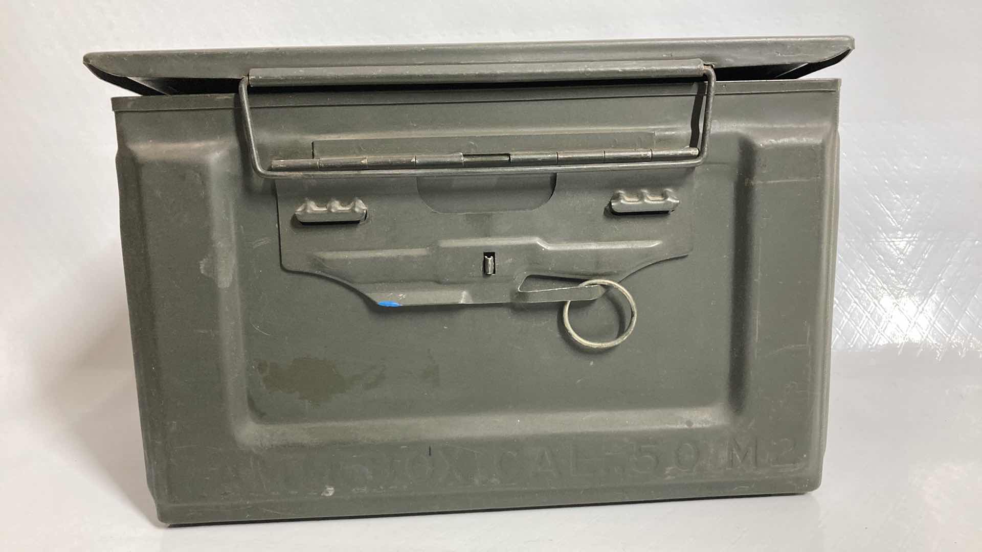 Photo 1 of US 50CAL M2 STEEL AMMO STORAGE BOX 6” X 12” H7”