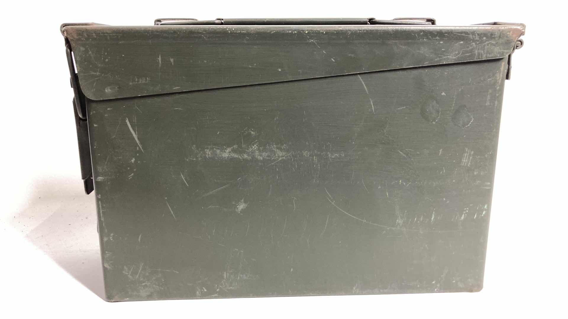 Photo 5 of STEEL AMMO STORAGE BOX W 38CAL PROJECTILES (APPROX 18LBS) 4” X 11” H7”