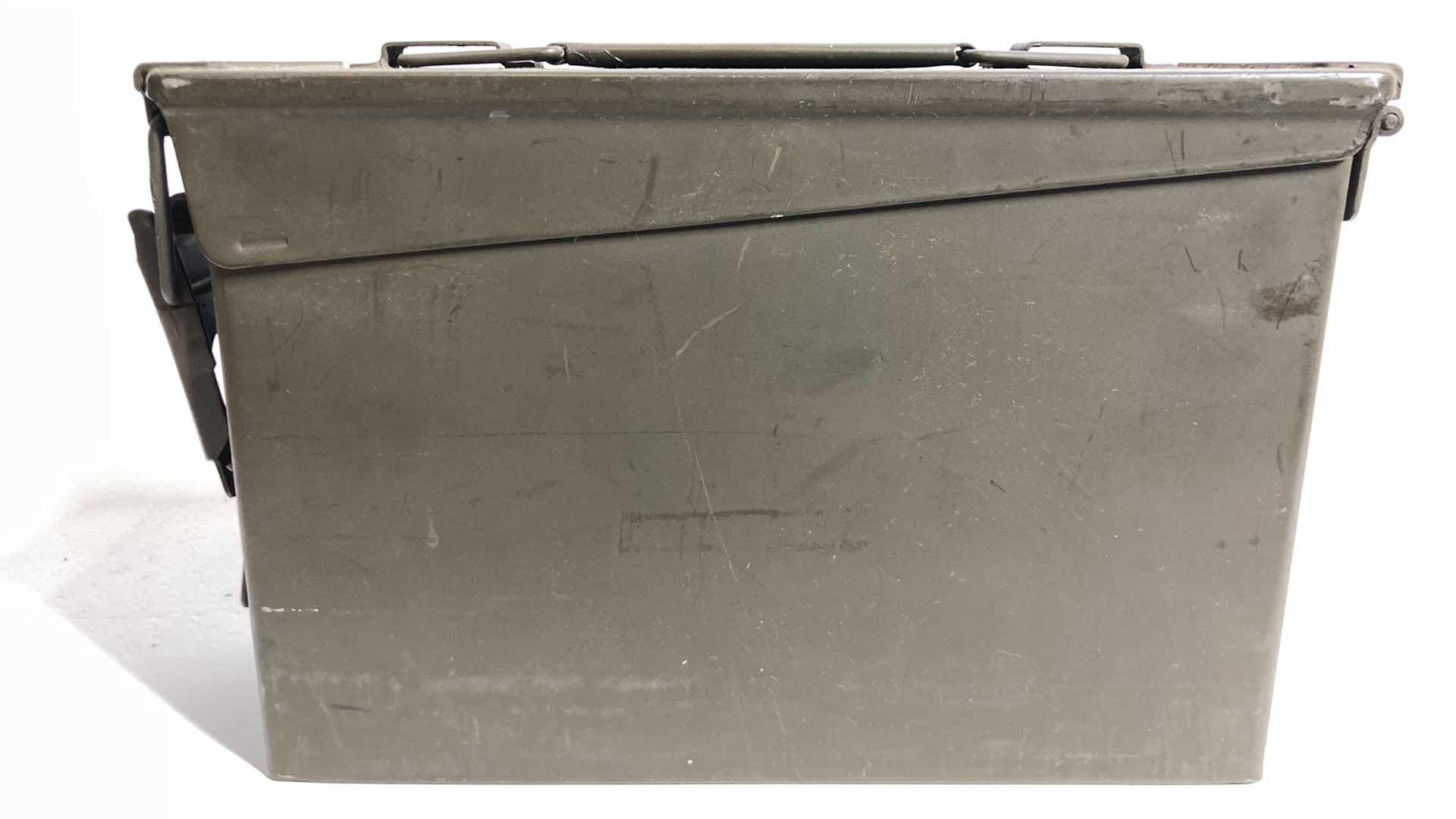 Photo 5 of STEEL AMMO STORAGE BOX W 38CAL PROJECTILES (APPROX 41LBS) 4” X 11” H7”