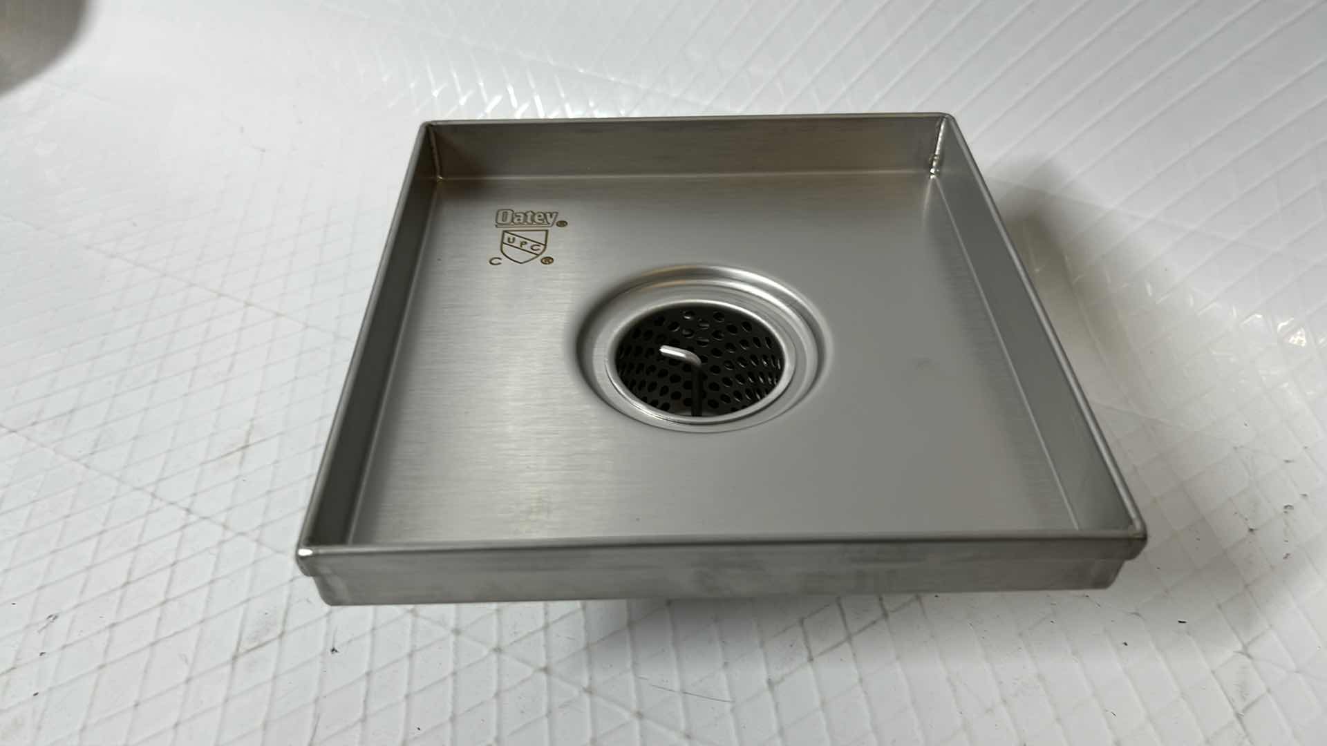 Photo 3 of NEW OATEY DESIGNLINE 6” x 6” SQUARE PATTERN GRATE DRAIN KIT