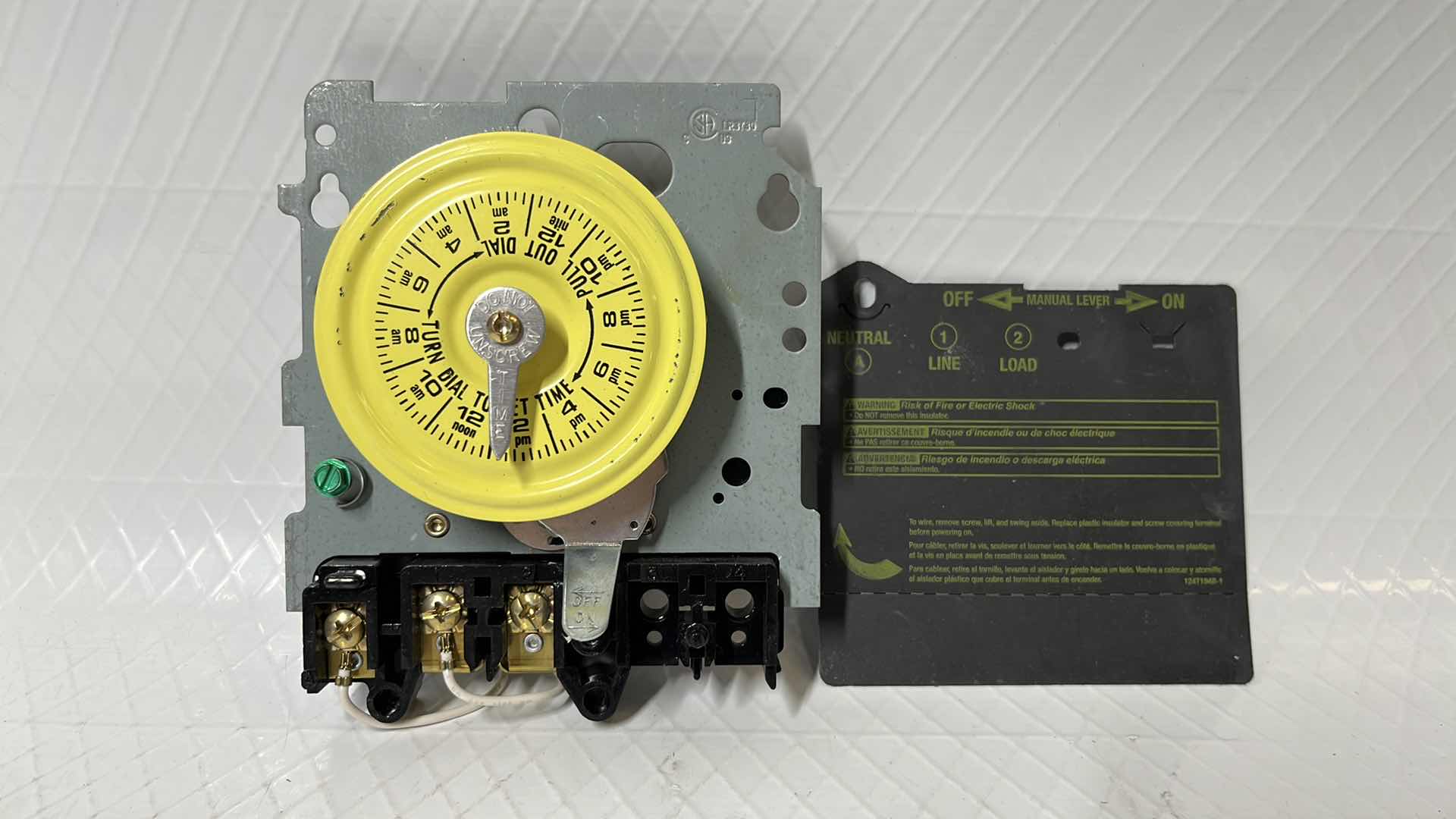 Photo 3 of INTERMATIC 24-HOUR MECHANICAL TIME SWITCH, MECHANISM ONLY (MODEL T101M)