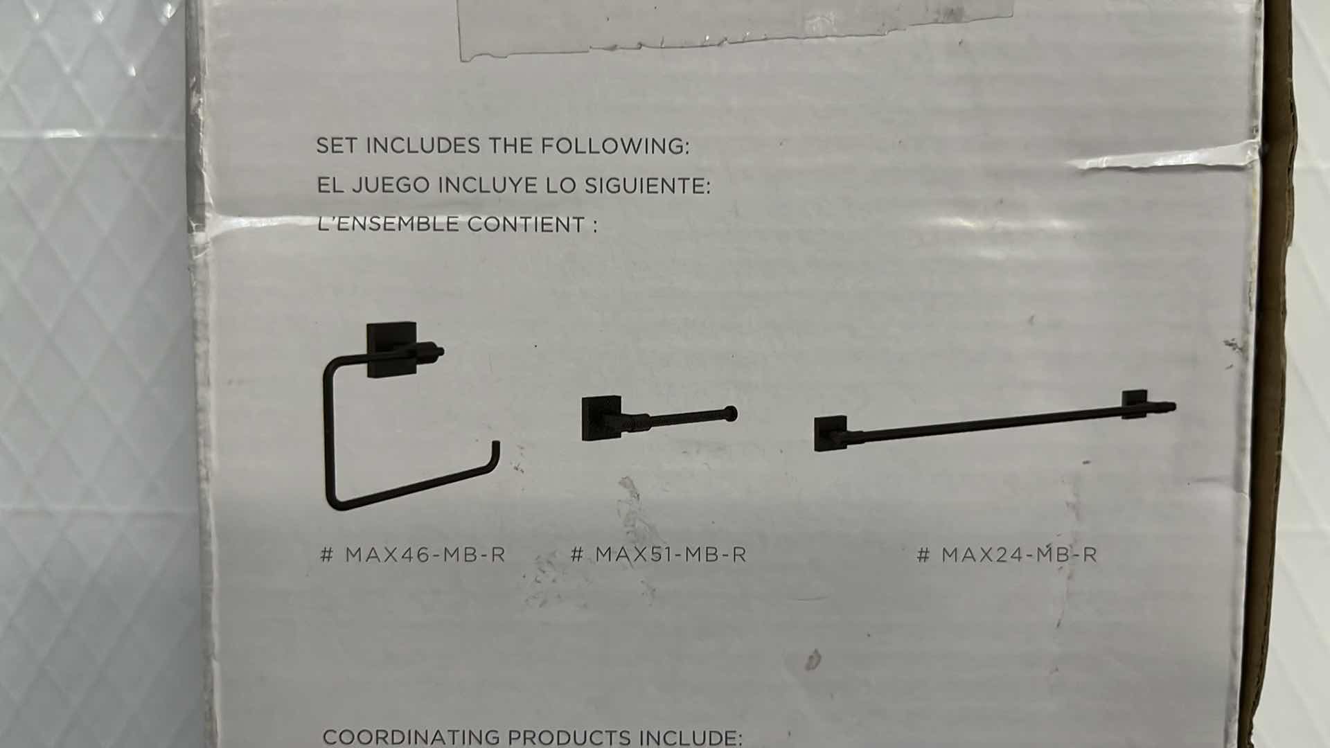 Photo 3 of NEW FRANKLIN BRASS MAXTED 3 PC BATH HARDWARE SET, MATTE BLACK (MAX63-MB-R)