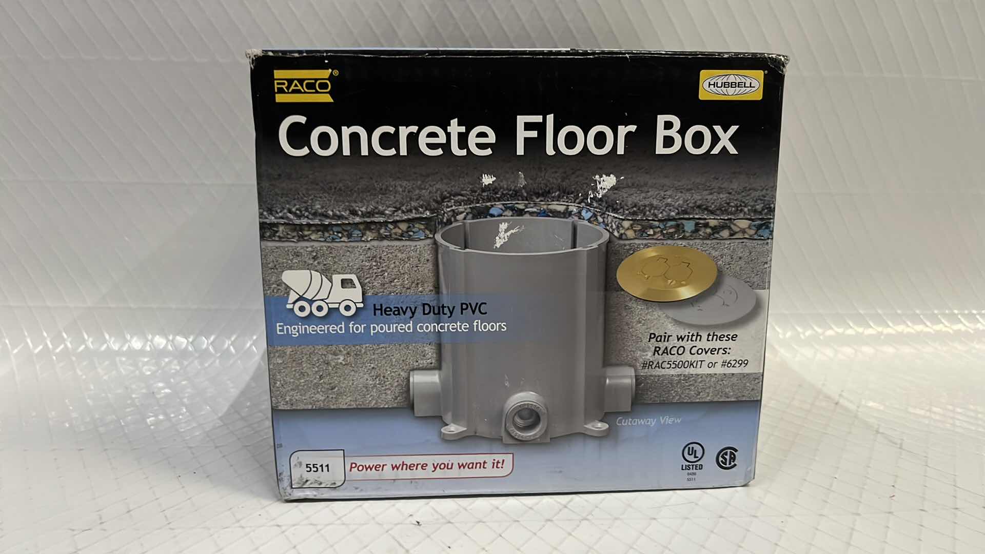 Photo 1 of NEW HUBBELL-RACO CONCRETE FLOOR BOX (#5511)