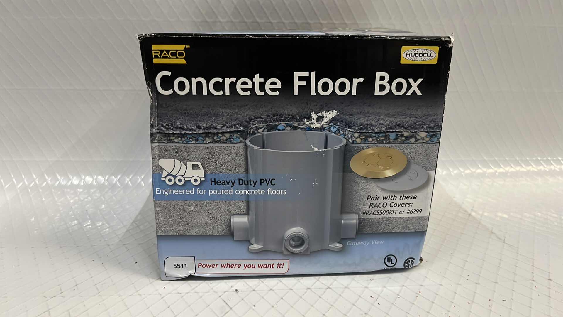 Photo 1 of NEW HUBBELL-RACO CONCRETE FLOOR BOX (#5511)