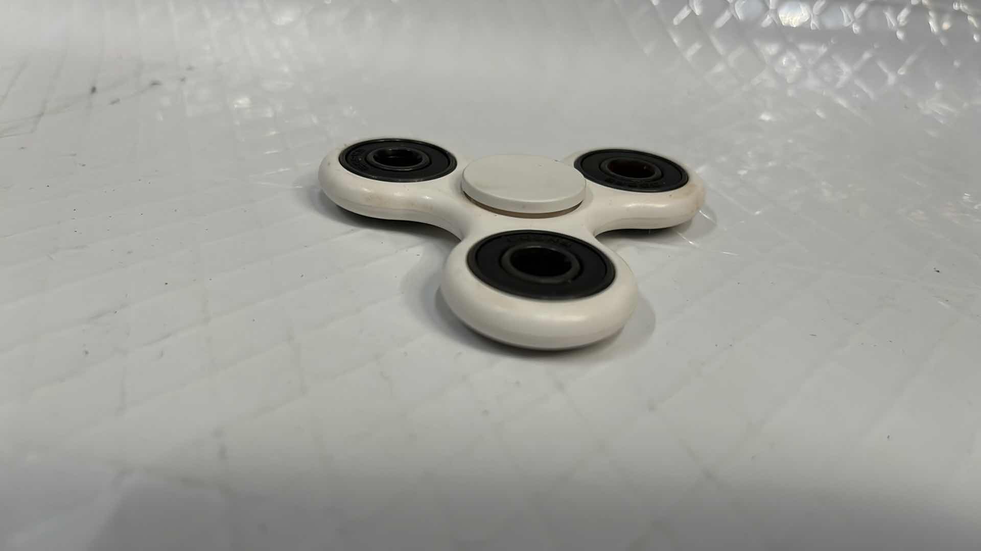 Photo 2 of 10- WHITE FIDGET SPINNER TOY, STRESS TOOL FINGER BALANCE FUN