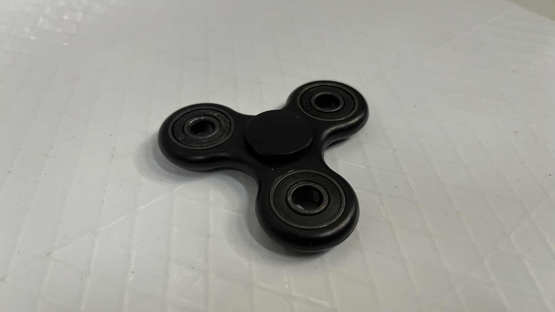 Photo 2 of 10- BLACK FIDGET SPINNER TOY, STRESS TOOL FINGER BALANCE FUN