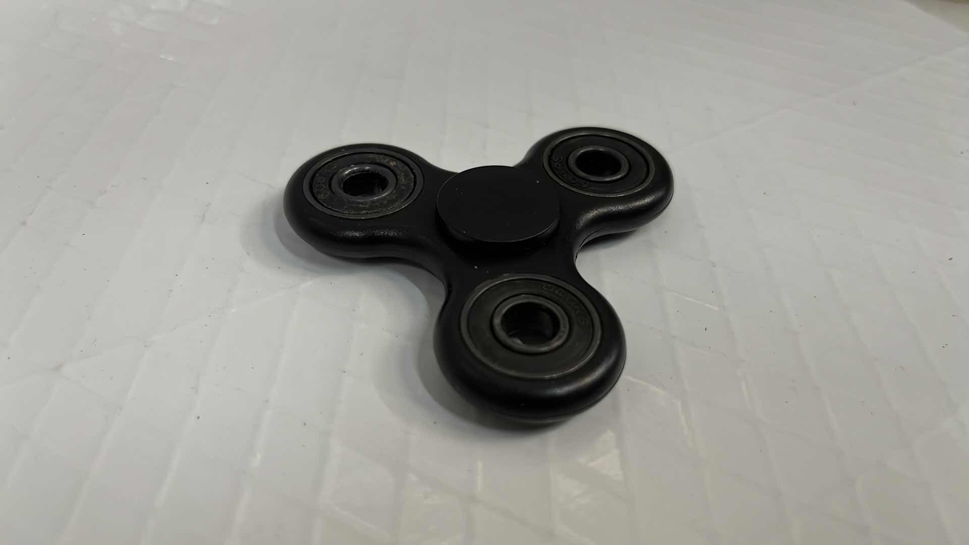 Photo 2 of 10- BLACK FIDGET SPINNER TOY, STRESS TOOL FINGER BALANCE FUN