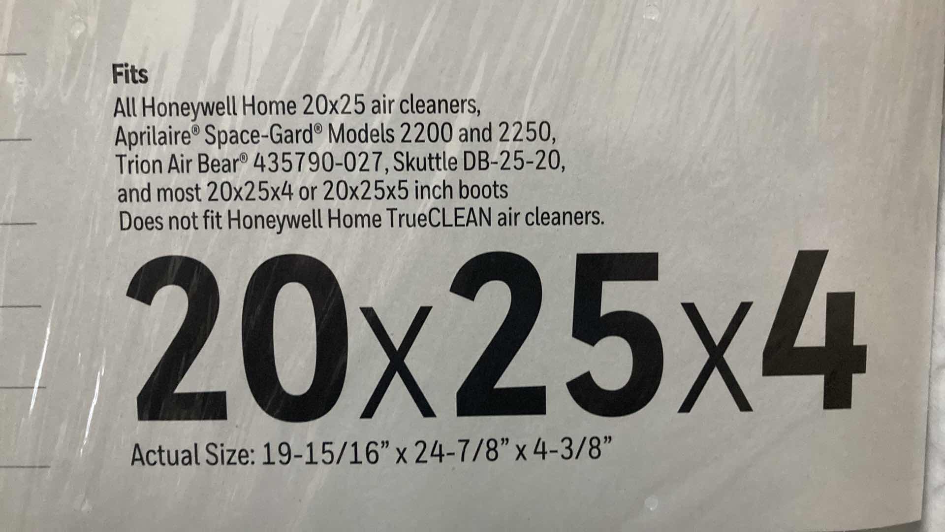 Photo 5 of HONEYWELL HOME AIR FILTERS MODEL 2200 20” X 25” X 4” (3 PACK)