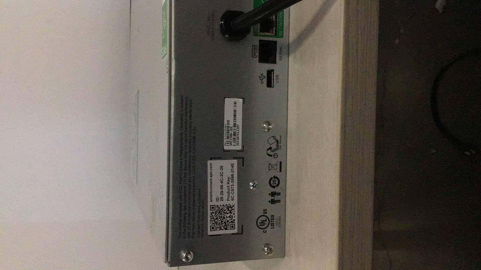 Photo 3 of APC SMART-UPS C1500 BACKUP BATTERY POWER SUPPLY MODEL SMC1500-2UC