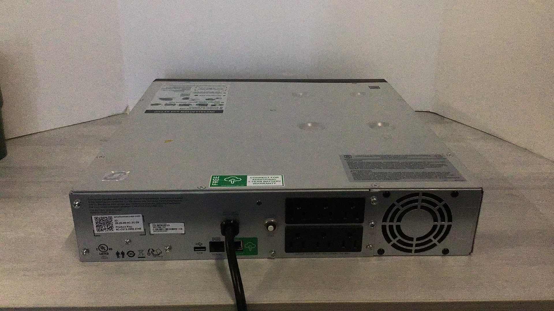 Photo 2 of APC SMART-UPS C1500 BACKUP BATTERY POWER SUPPLY MODEL SMC1500-2UC