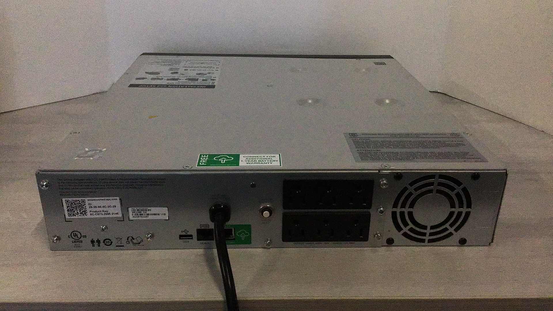 Photo 2 of APC SMART-UPS C1500 BACKUP BATTERY POWER SUPPLY SMC1500-2UCAPC SMART-UPS C1500 BACKUP BATTERY POWER SUPPLY MODEL SMC1500-2UC