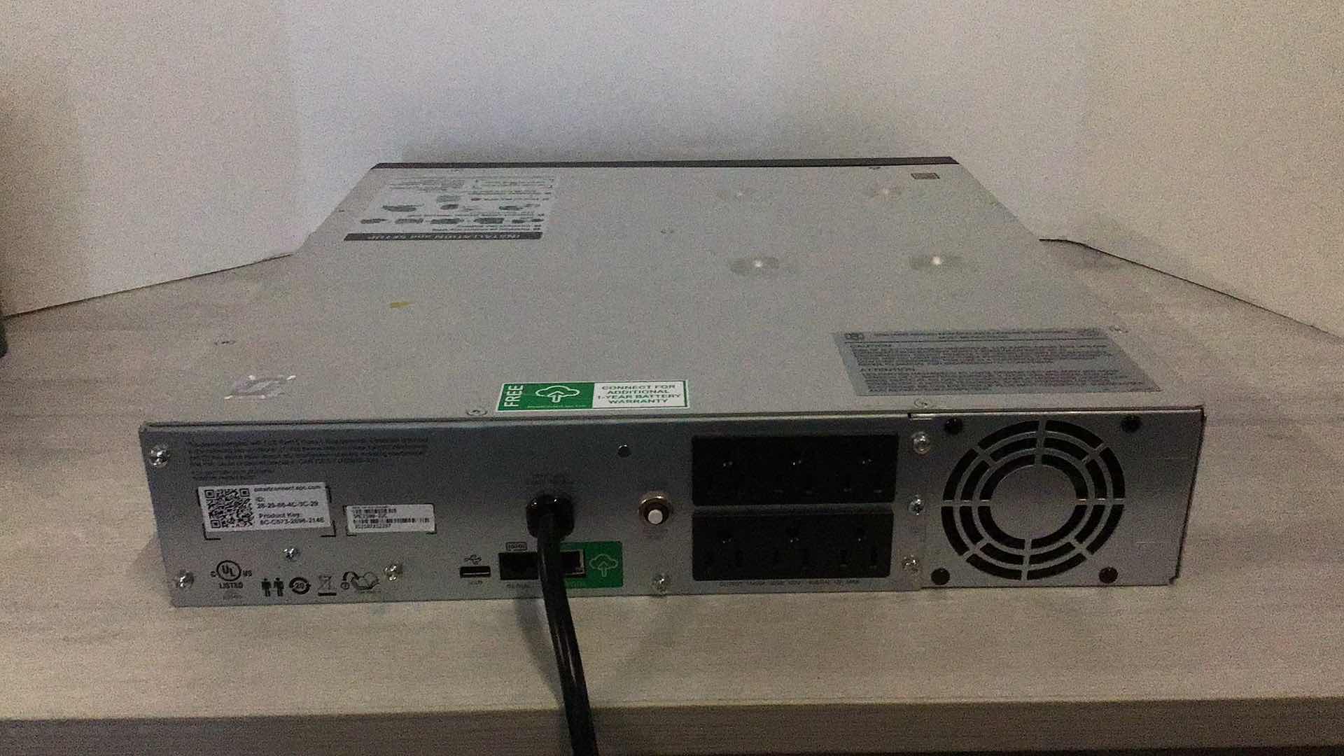 Photo 2 of APC SMART-UPS C1500 BACKUP BATTERY POWER SUPPLY MODEL SMC1500-2UC