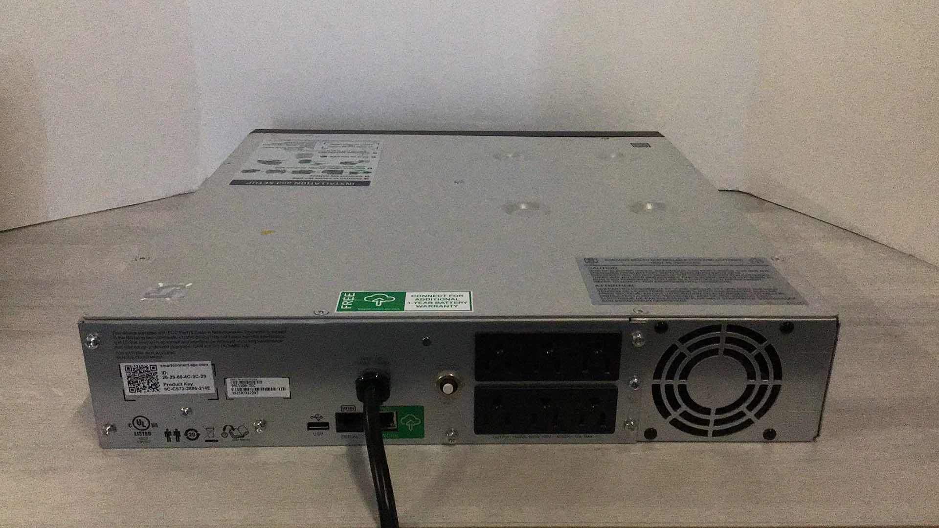 Photo 2 of APC SMART-UPS C1500 BACKUP BATTERY POWER SUPPLY MODEL SMC1500-2UC