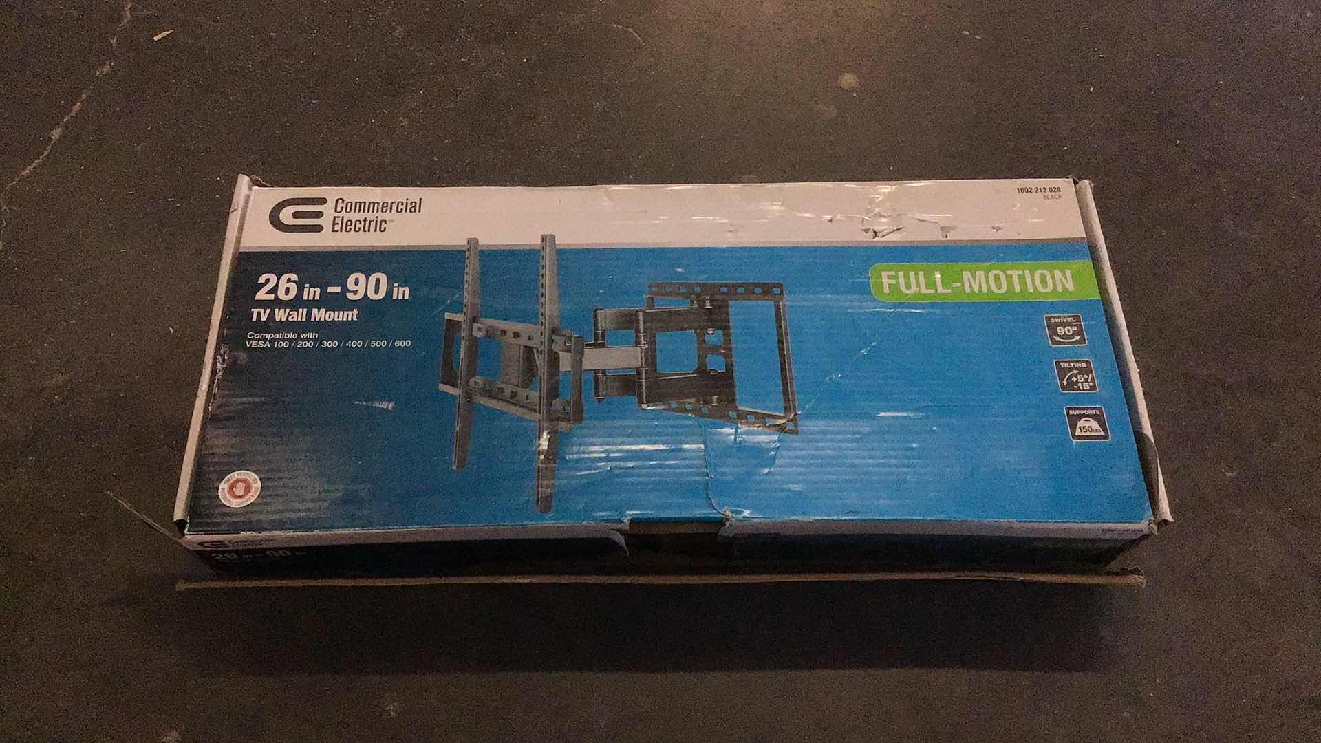 Photo 1 of NEW COMMERCIAL ELECTRIC FULL MOTION WALL MOUNT FOR 26” - 90” TV’S 1002212029