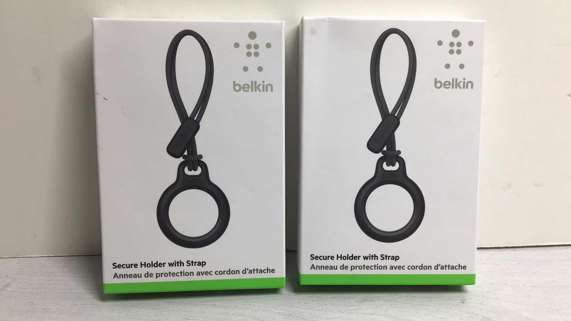 Photo 1 of NEW BELKIN SECURE APPLE AIRTAG HOLDERS WITH STRAP (2)