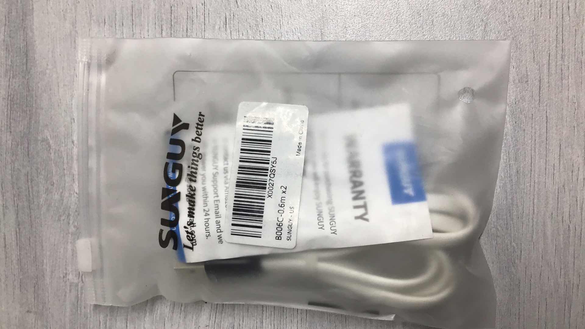 Photo 2 of NEW SUNGUY TYPE C CABLE 2 PACKS (5PK)