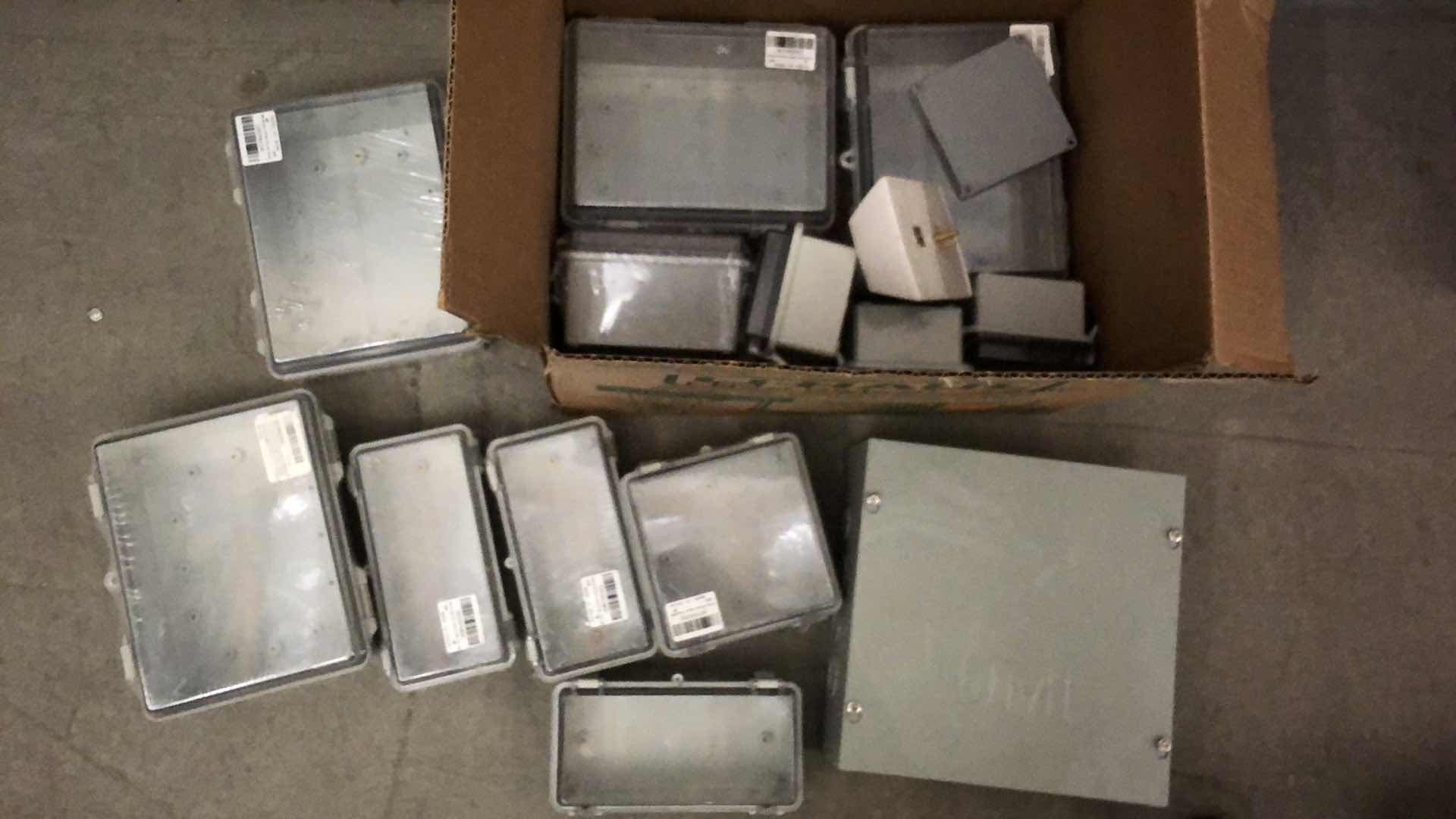 Photo 5 of ASSORTMENT OF PLASTIC AND METAL JUNCTION BOXES VARIOUS SIZES