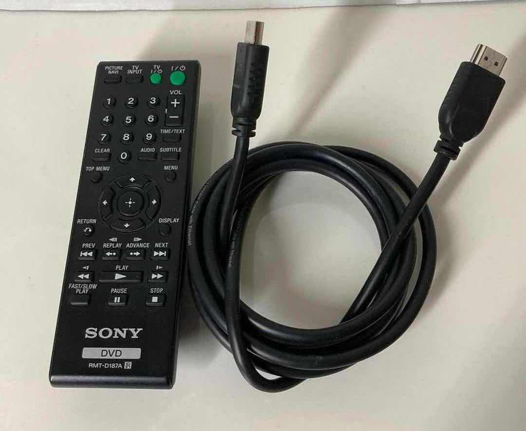 Photo 7 of SONY DVD PLAYER MODEL DVP-SR500H W REMOTE & HDMI CABLE