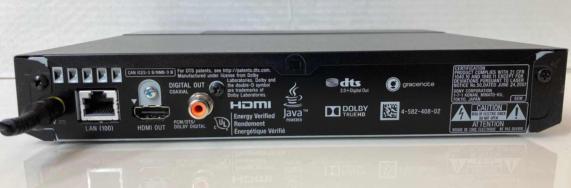 Photo 5 of SONY WIFI COMPATIBLE BLU-RAY DVD PLAYER MODEL BDP-S-3700 W REMOTE