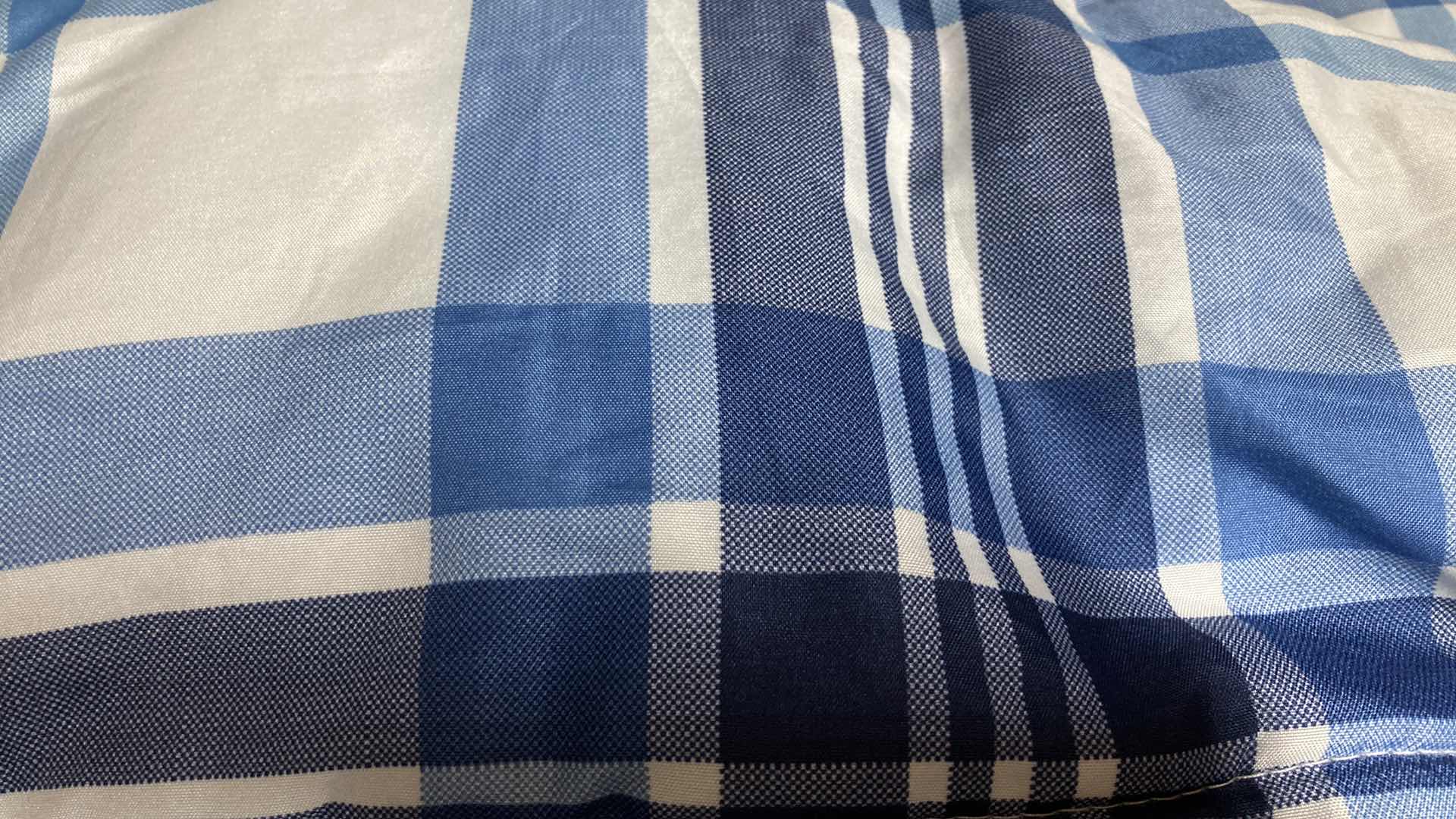 Photo 2 of MAINSTAY BLUE & WHITE PLAID COMFORTERS-2 QUEEN SIZE 1 FULL SIZE