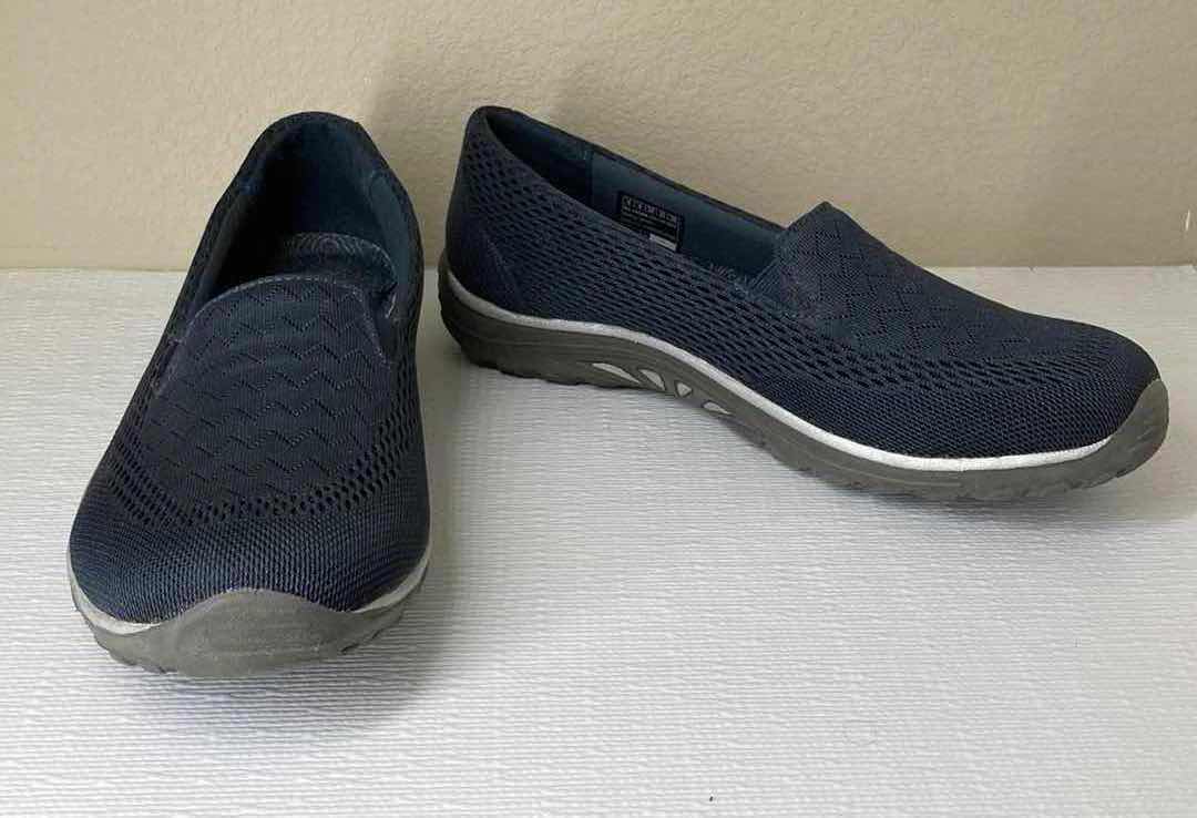 Photo 10 of SKECHERS GRAY/GREEN RUNNING SHOES WOMENS SIZE 8 & SKECHERS BLUE SLIP ONS SIZE 9