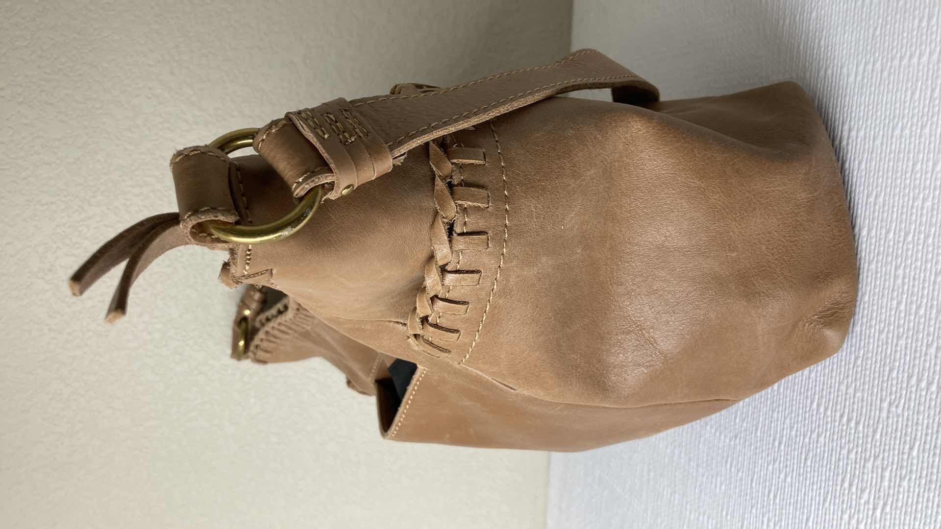 Photo 4 of THE SAC COLLECTIVE RUSTIC TAN LEATHER PURSE