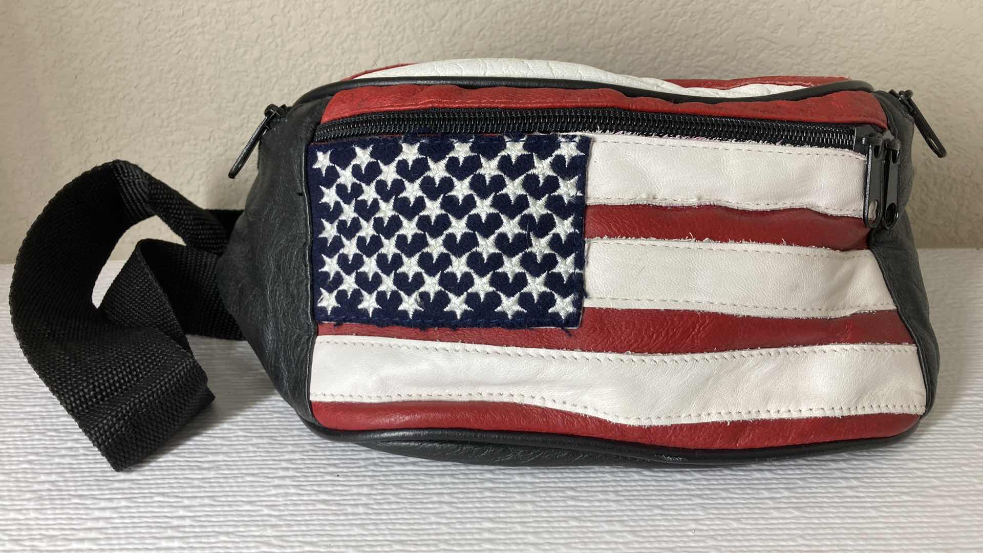 Photo 1 of AMERICAN FLAG LEATHER FANNY PACK