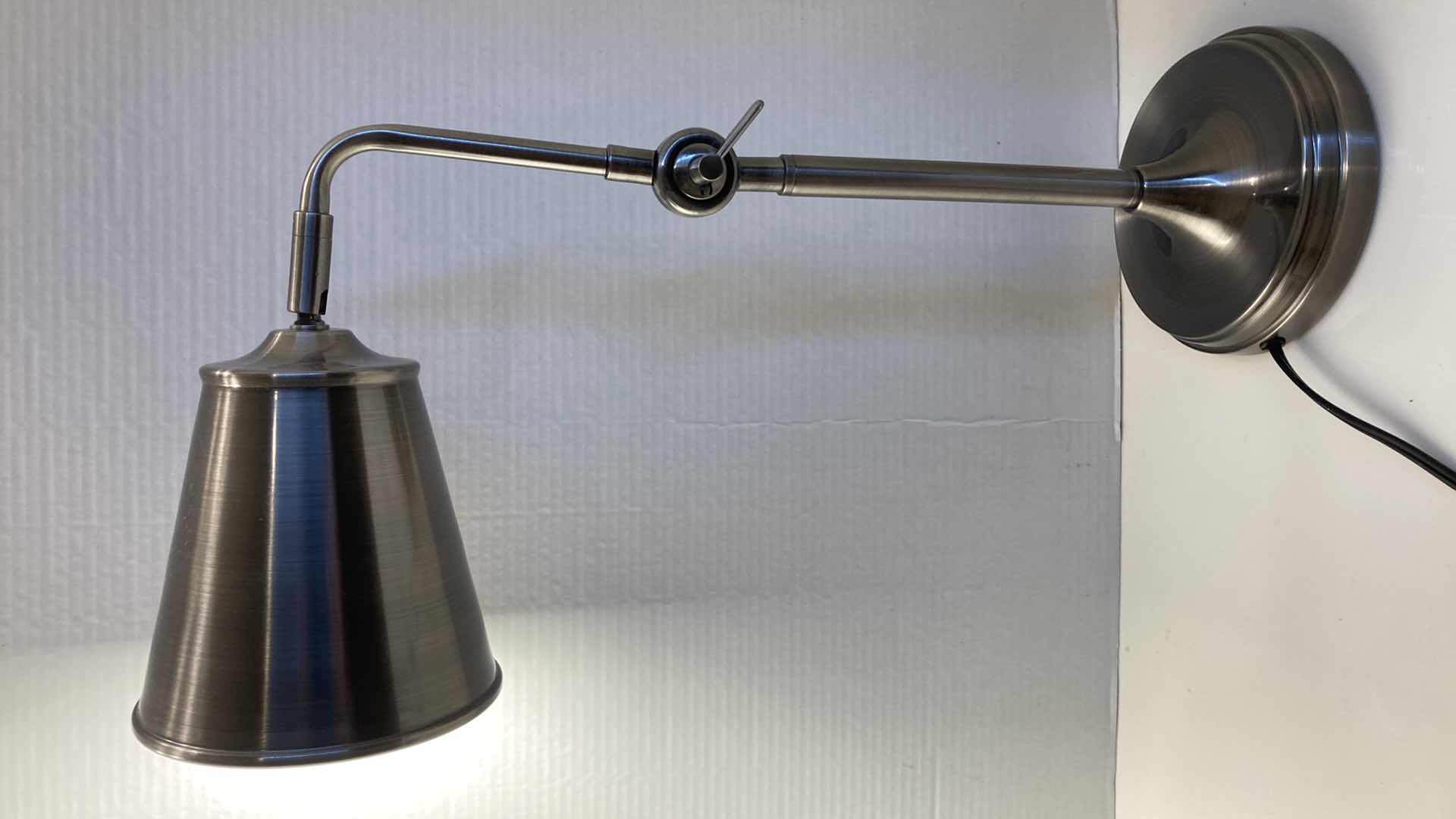 Photo 1 of CHROME FINISH DESK LAMP 10” X 21”