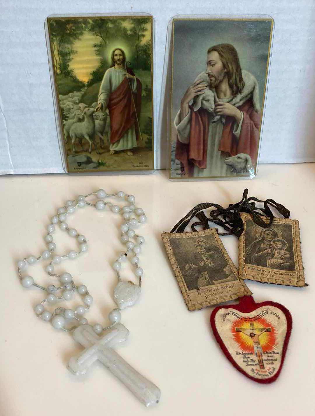 Photo 7 of PRAY BEFORE A CRUCIFIX 4” MINI BIBLE, ROSARY, CATHOLIC PATCHES & SCRIPTURE CARDS