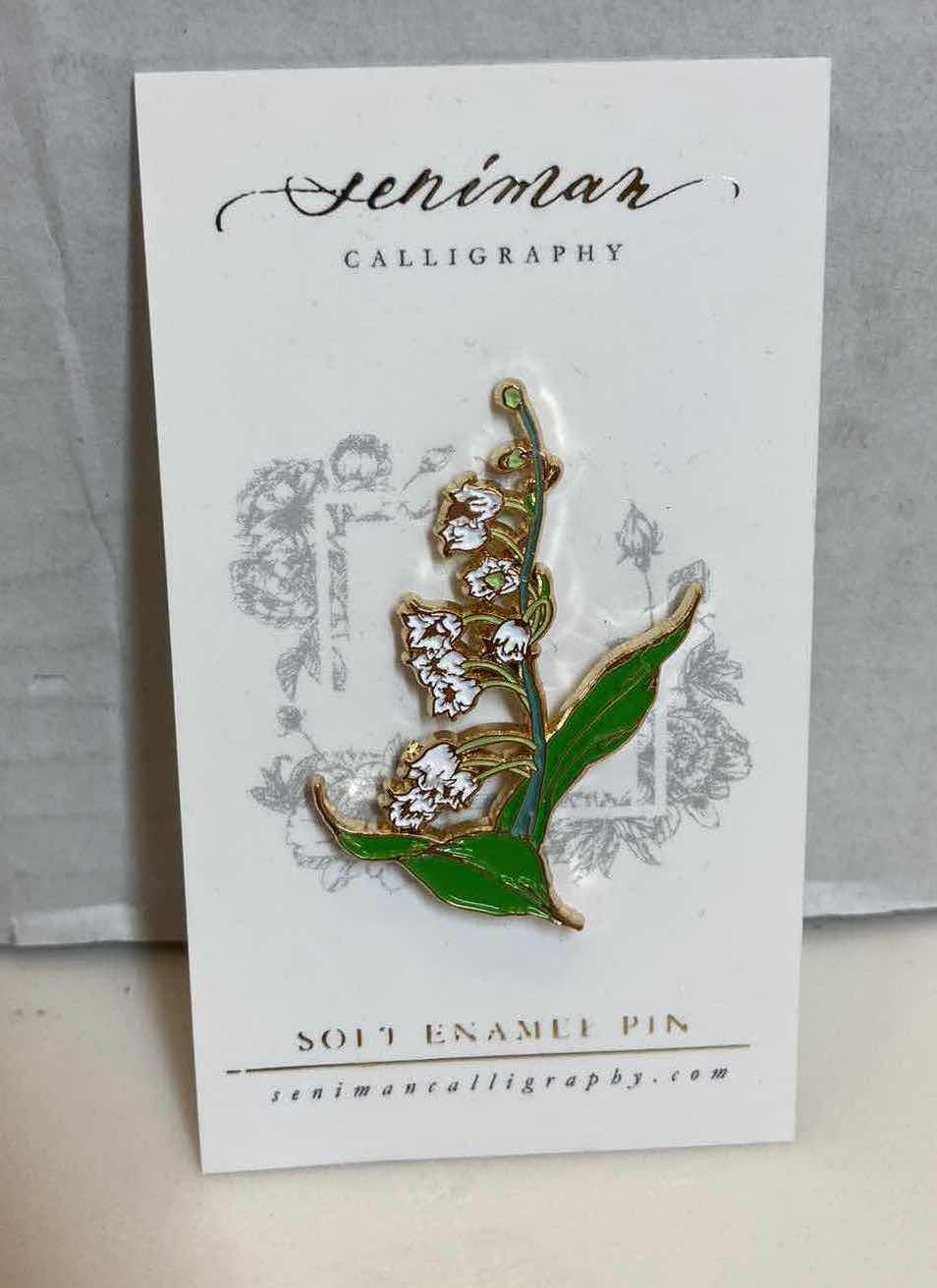 Photo 4 of NEW MESSAGES FROM THE HEART NECKLACE & M BROOCH & SENIMAN CALLIGRAPHY SOFT ENAMEL PIN