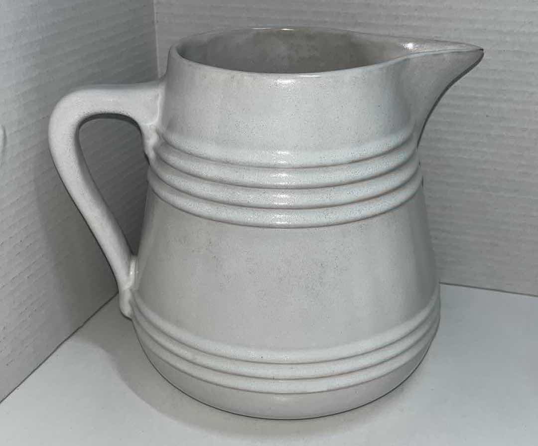 Photo 2 of VINTAGE CERAMIC 8” PITCHER & 5.25” DRINKING CUPS (11 CUPS/ 1 PITCHER)