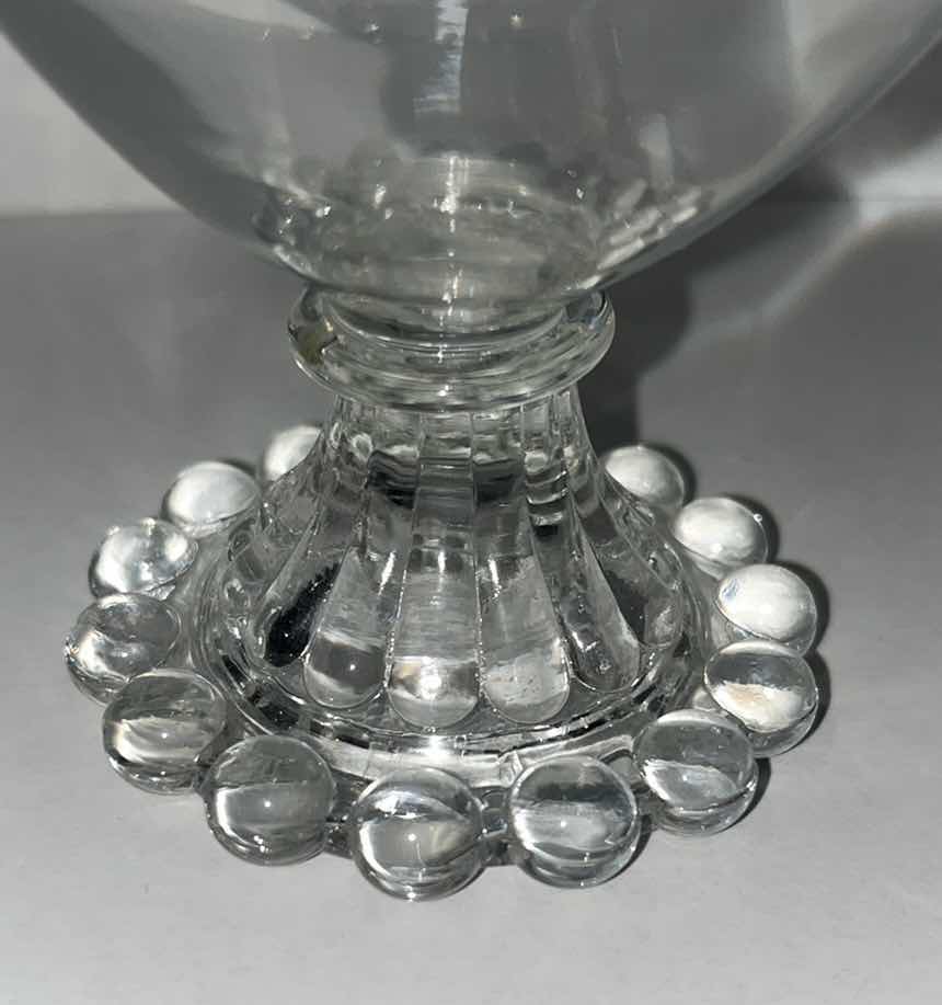 Photo 3 of CLEAR ANCHOR HOCKING BOOPIE 3.5” CANDLEWICK SHERBET DESSERT GLASSES (9)