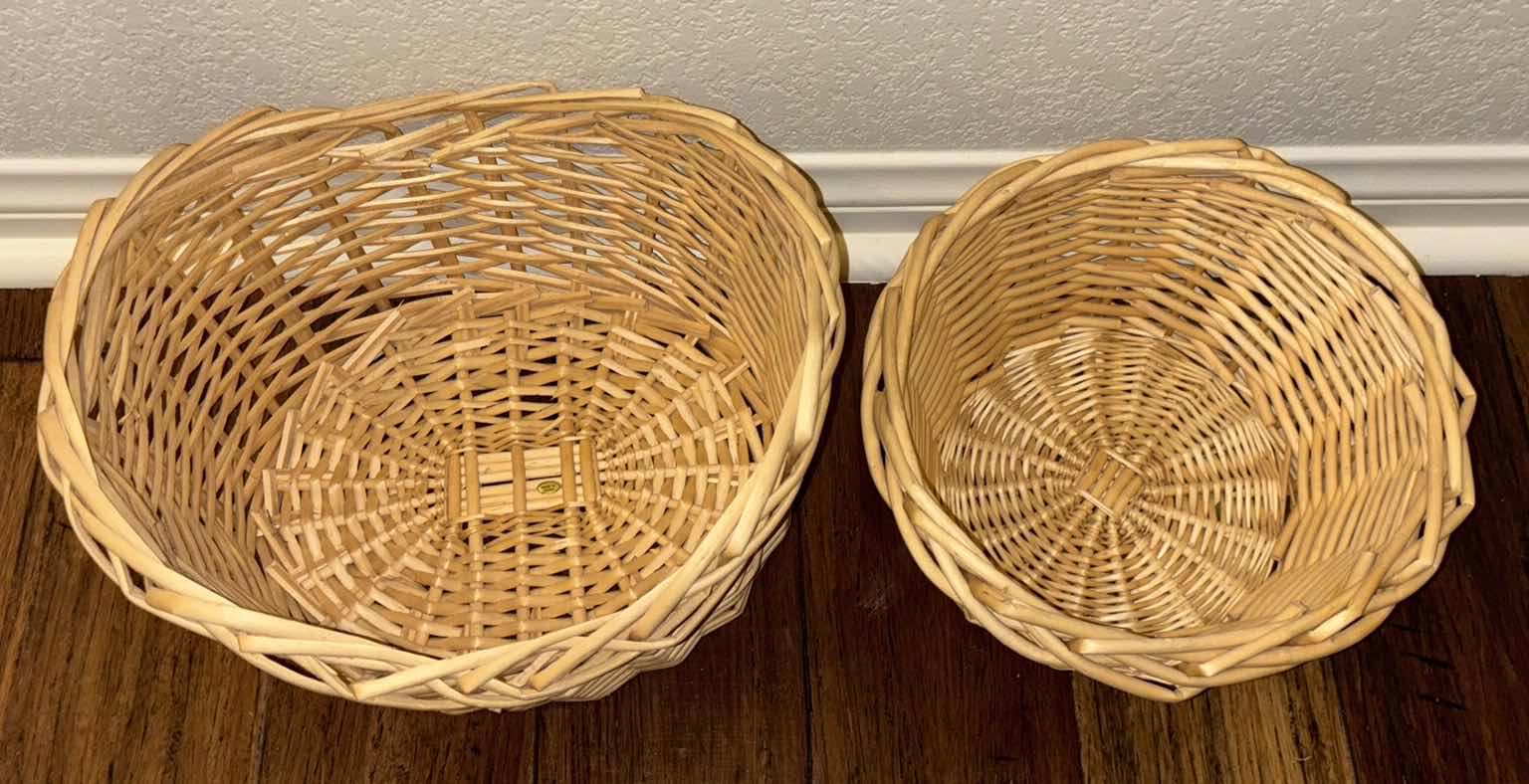 Photo 5 of ASSORTED WICKER BASKETS (4)