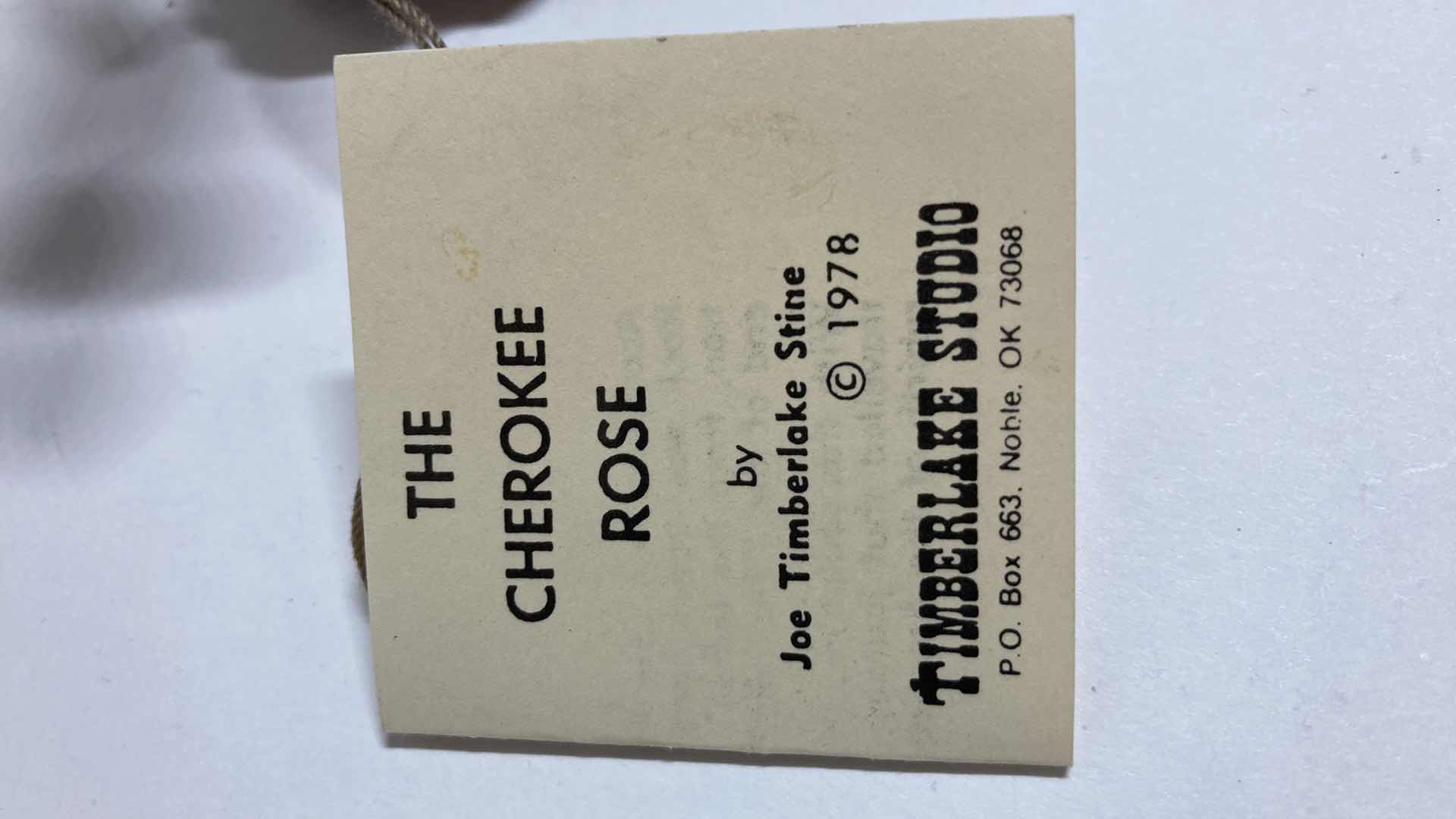 Photo 7 of TIMBERLAKE STUDIO THE CHEROKEE ROSE SCULPTURE BY JOE TIMBERLAKE STINE 1978 3” X 3” H3”