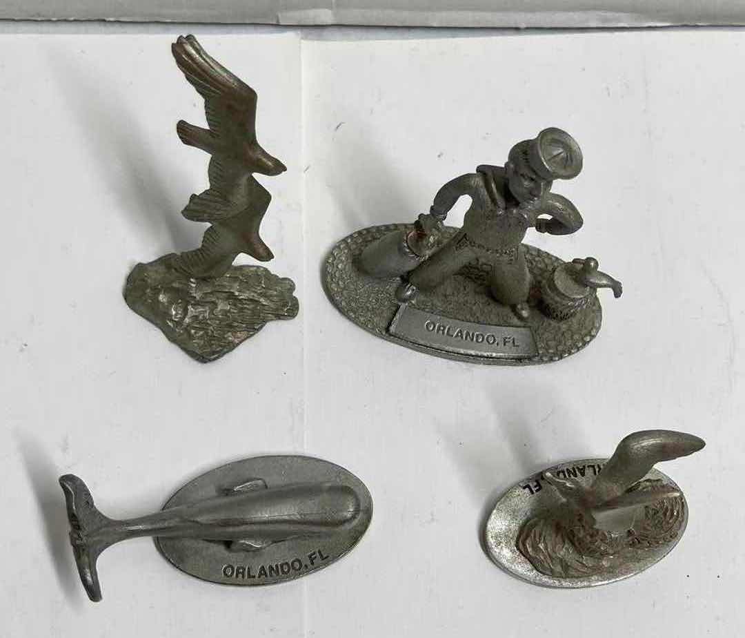 Photo 5 of SPOONTIQUES PEWTER FIGURINES (4) H2.5”