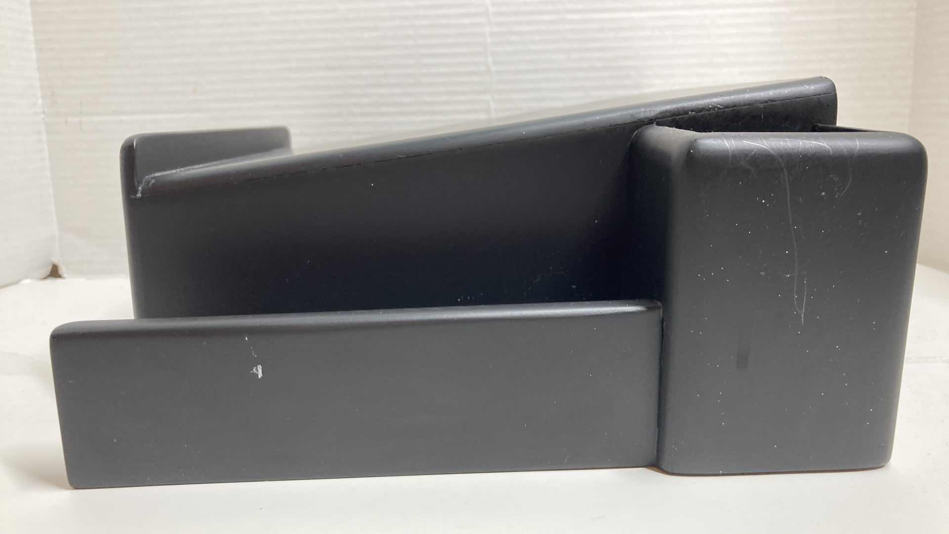 Photo 3 of ROLODEX BLACK WOOD PHONE STAND 12” X 10” H4”