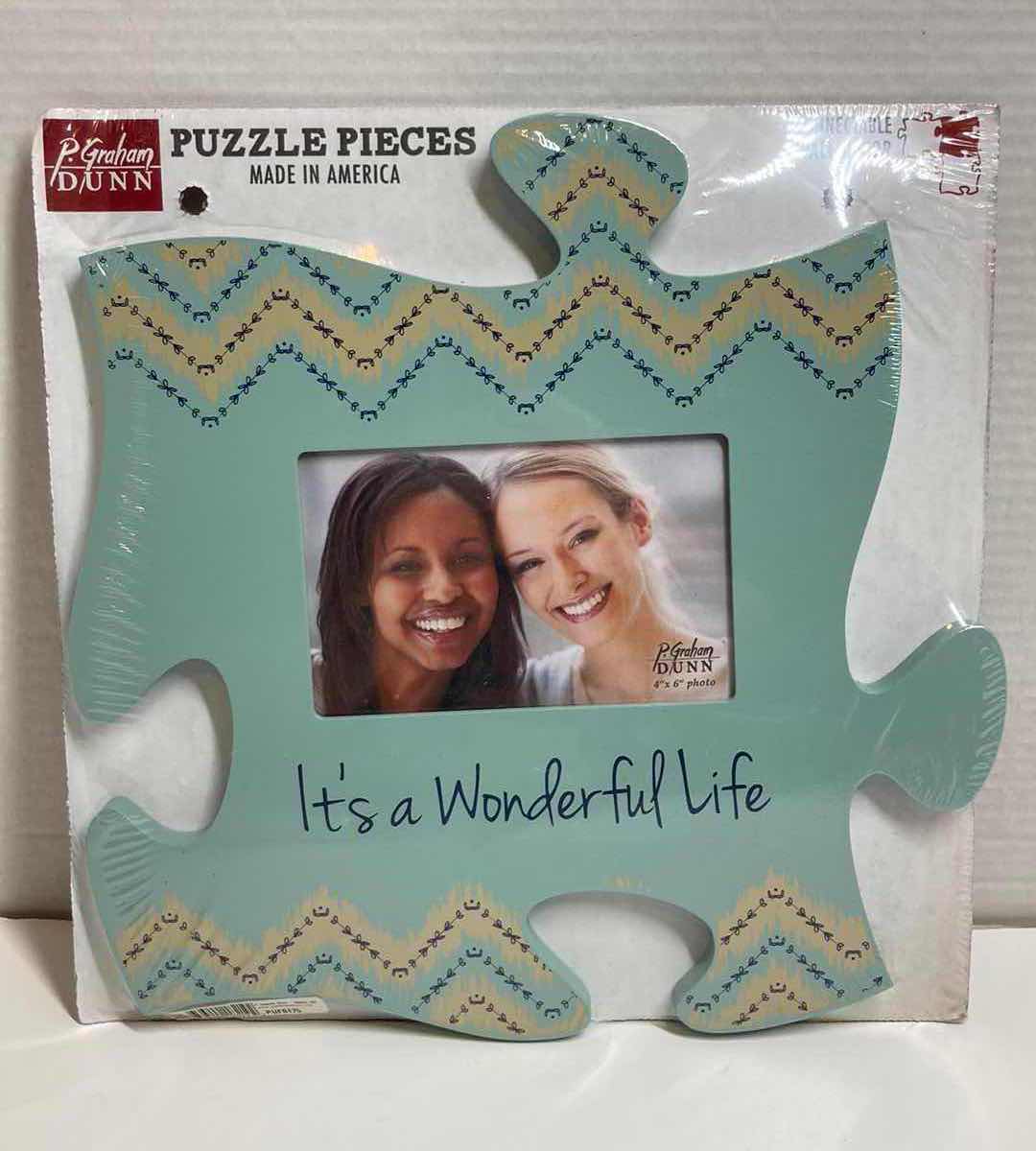 Photo 2 of NEW P. GRAHAM DUNN RUSTIC PUZZLE PIECE HANGING PICTURE FRAMES (2) 12.25” X 12.25”