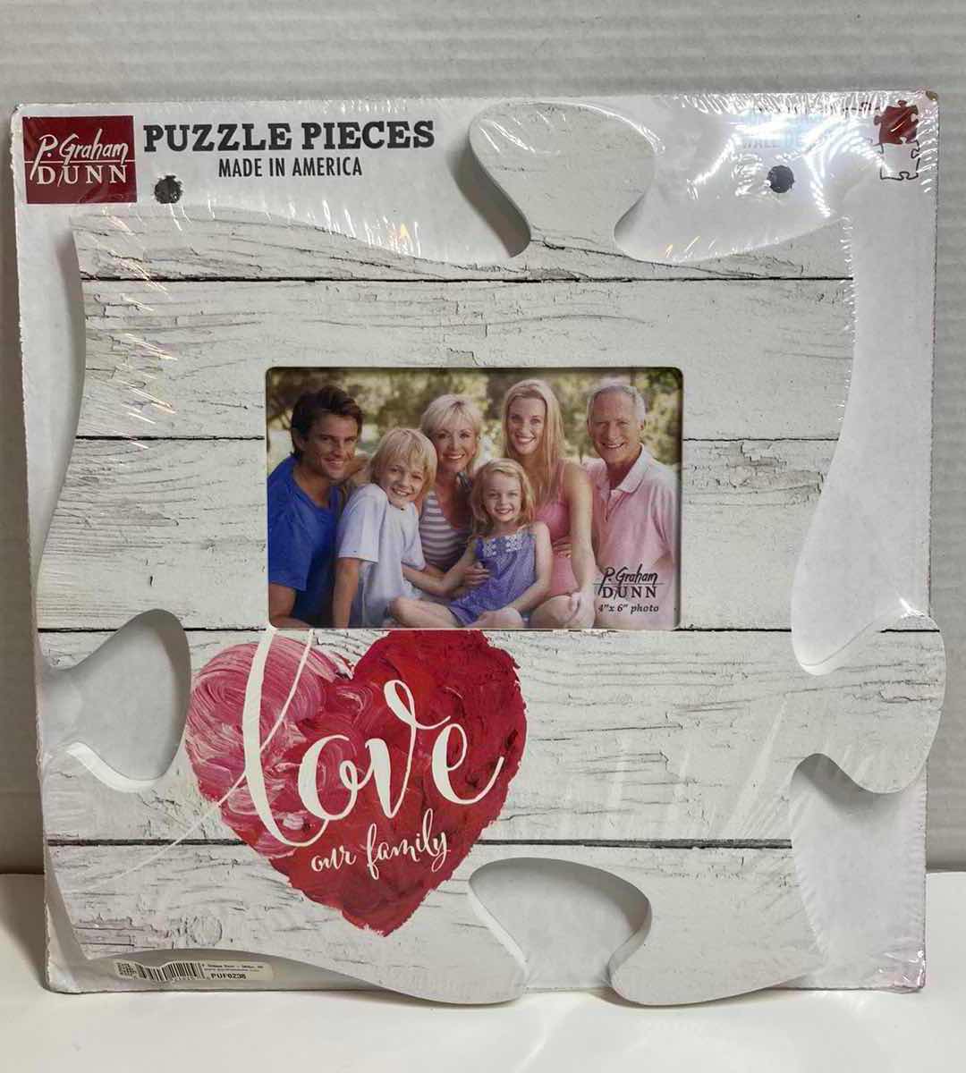 Photo 4 of NEW P. GRAHAM DUNN RUSTIC PUZZLE PIECE HANGING PICTURE FRAMES (2) 12.25” X 12.25”