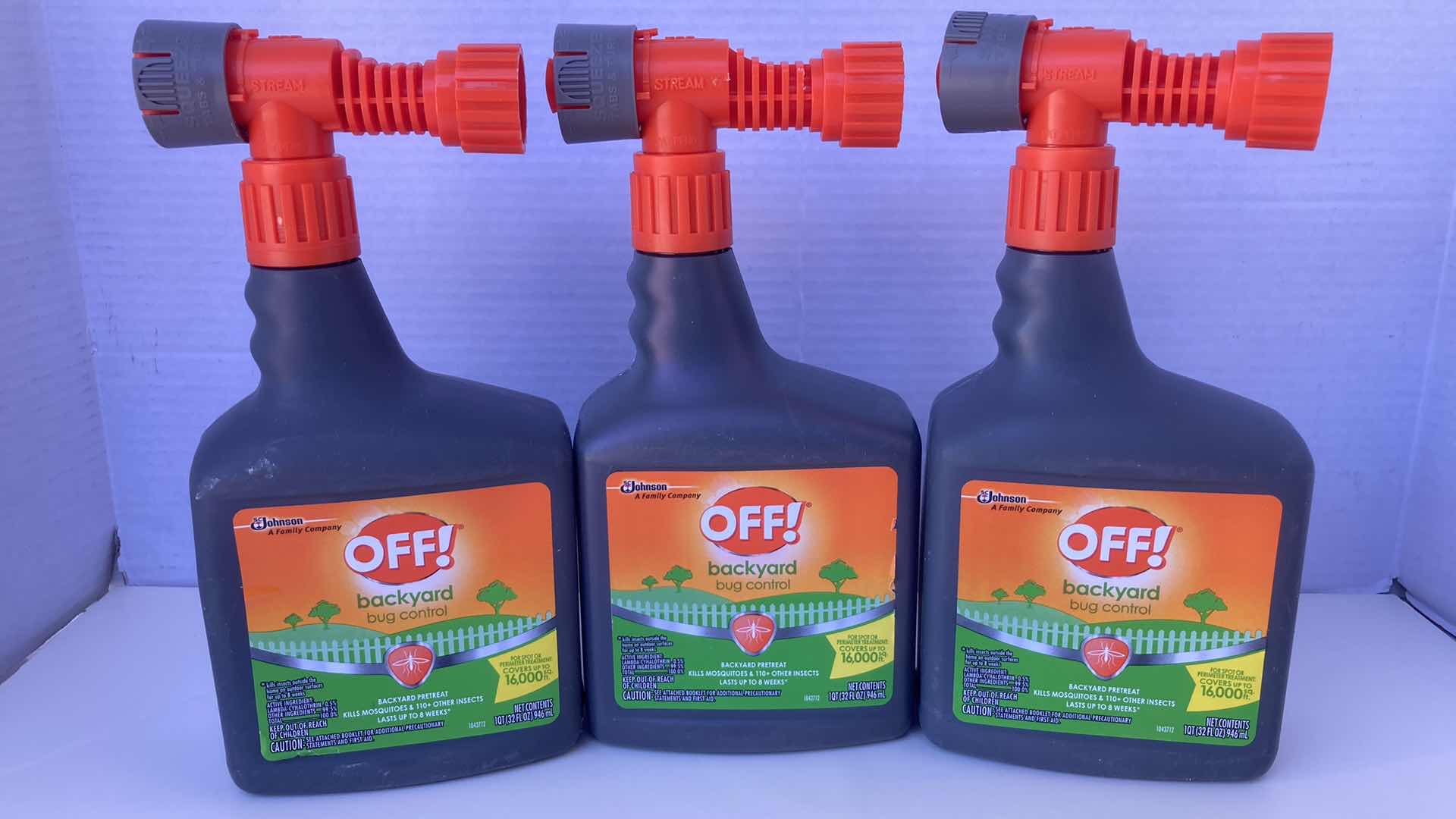 Photo 1 of NEW OFF! BACKYARD BUG CONTROL PESTICIDE SPRAY 32FLOZ (3)