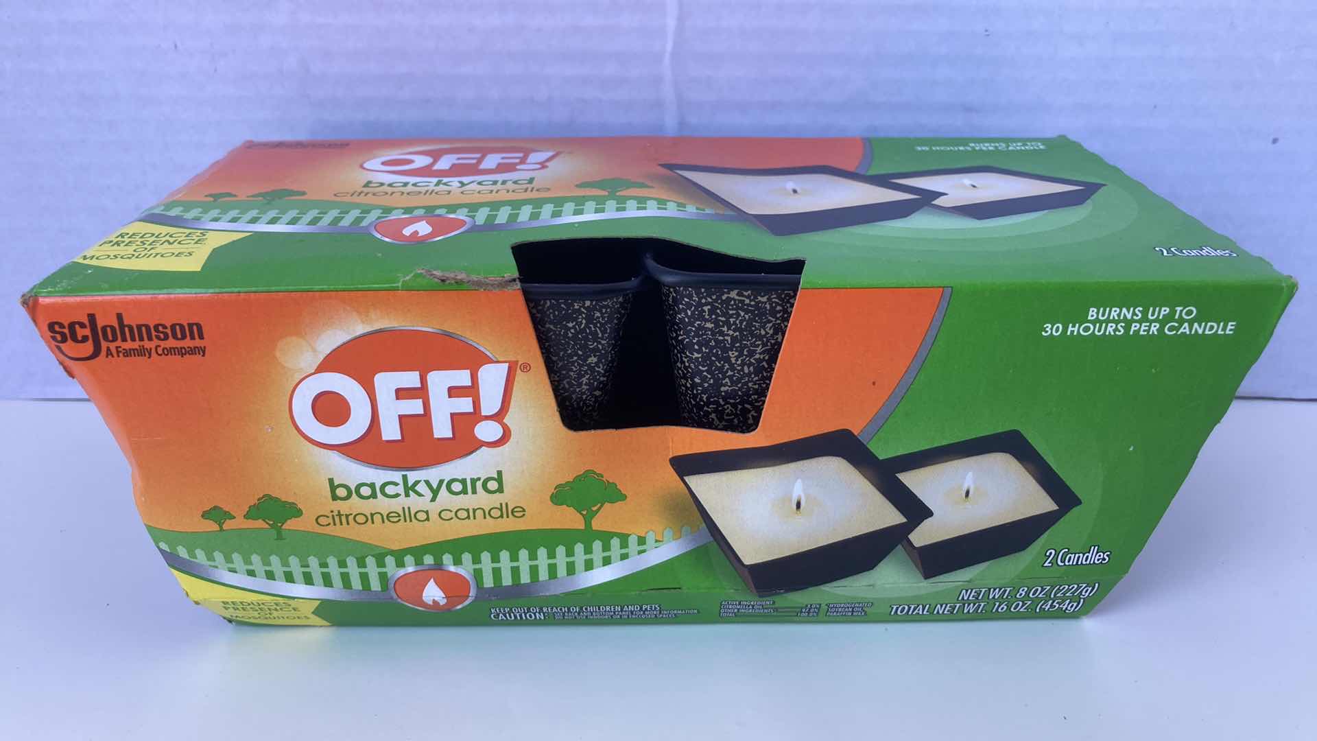 Photo 2 of NEW OFF! BACKYARD CITRONELLA CANDLES 2PACK 16OZ  (2)