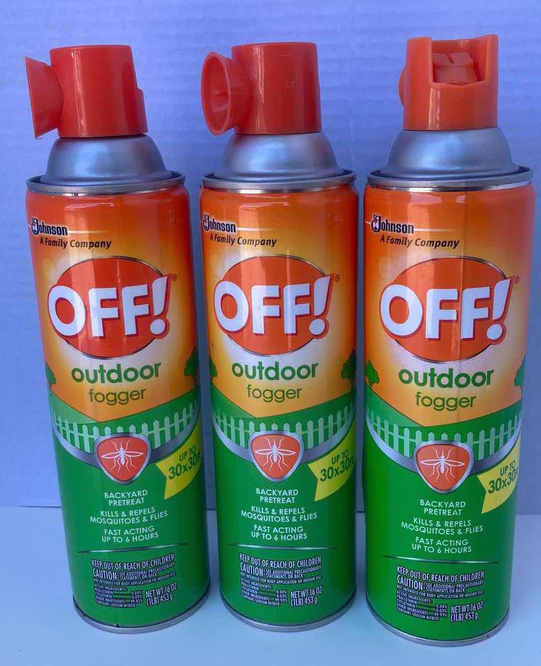 Photo 1 of NEW OFF! OUTDOOR PESTICIDE FOGGER SPRAY 16OZ (3)