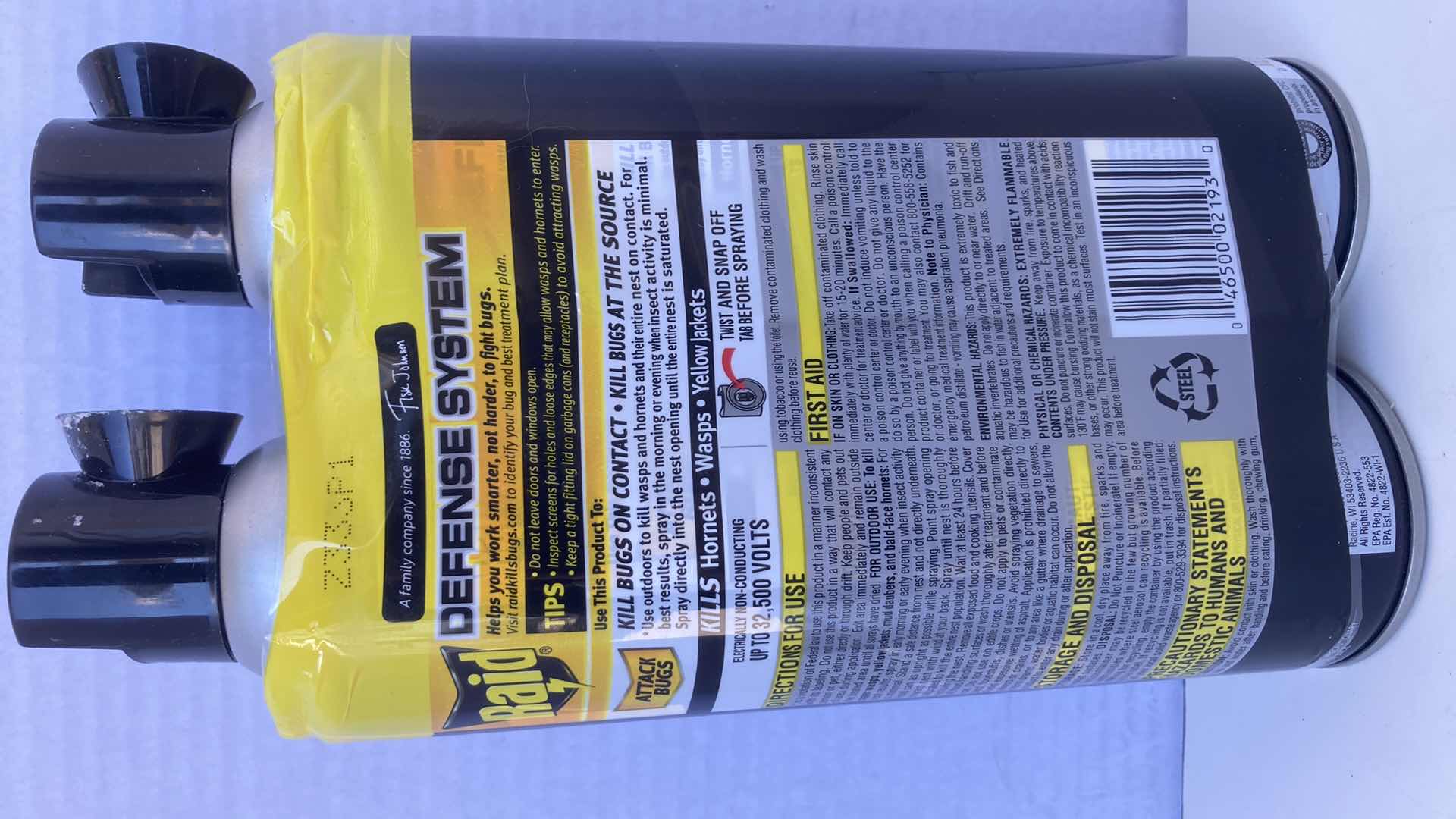 Photo 3 of NEW WASP & HORNET PESTICIDE SPRAY 14OZ 2PACK